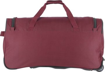 travelite Reisetasche Basics Fresh, 71 cm, bordeaux, Duffle Bag Reisegepäck Sporttasche Reisebag mit Trolleyfunktion