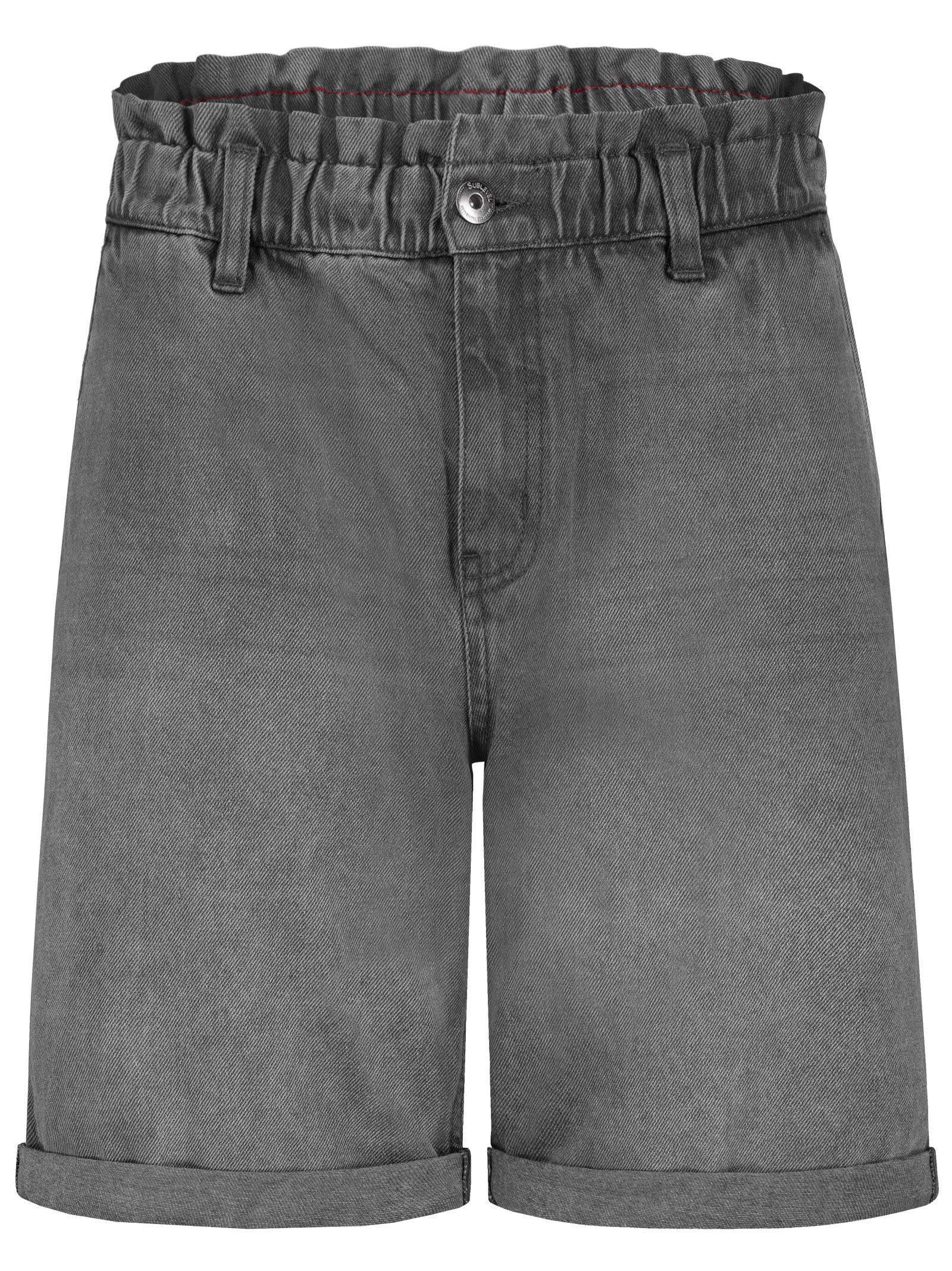 SUBLEVEL Shorts Damen Jeans Bermudas kurze Hose Baumwolle Sommer Stoff