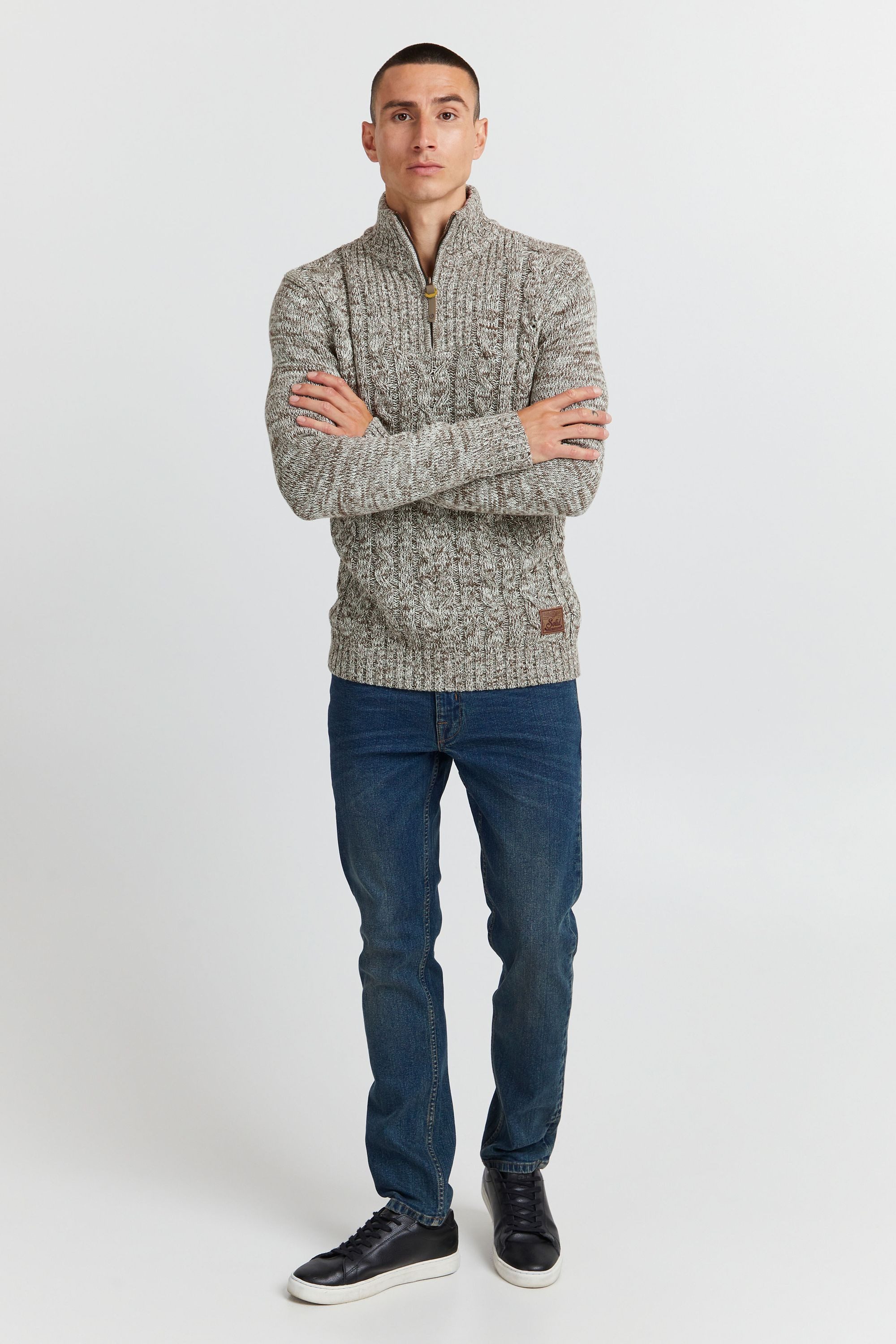 !Solid Troyer SDPankraz Wärmender Strickpullover mit günstig online kaufen