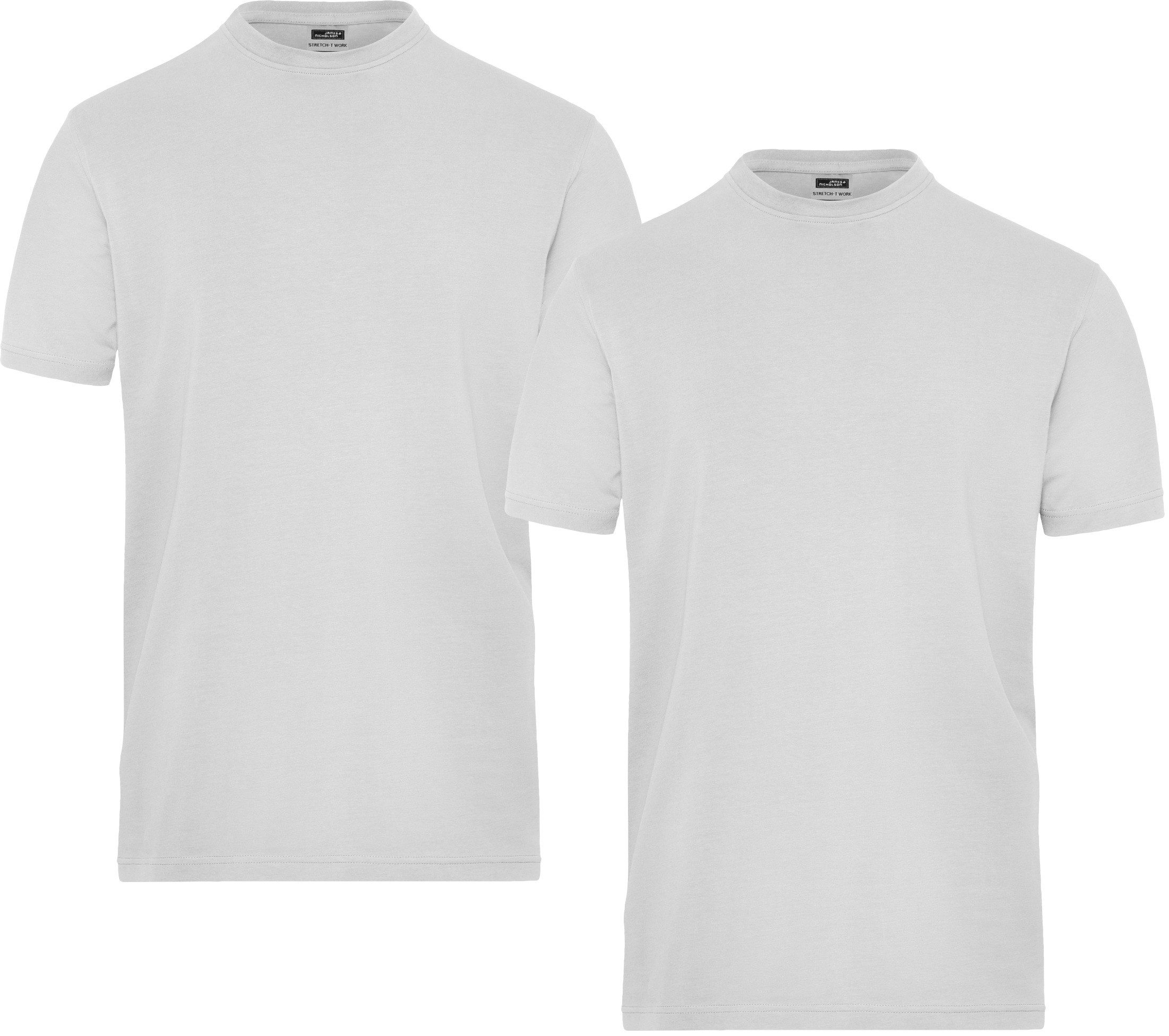 James & Nicholson T-Shirt Doppelpack elastisches günstig online kaufen