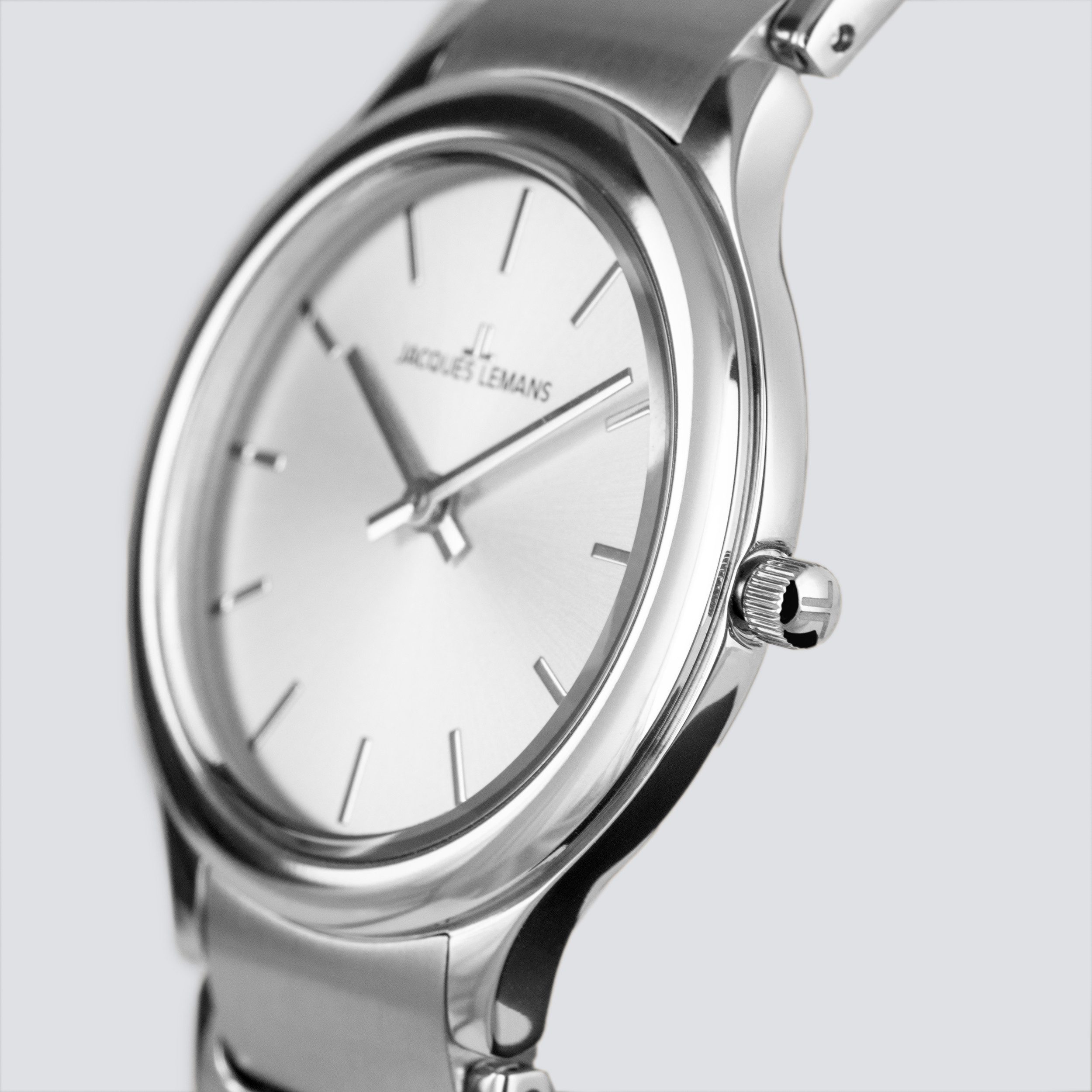 Jacques Lemans Quarzuhr Milano 1-2208A, Armbanduhr, Damenuhr, Edelstahlarmband, analog