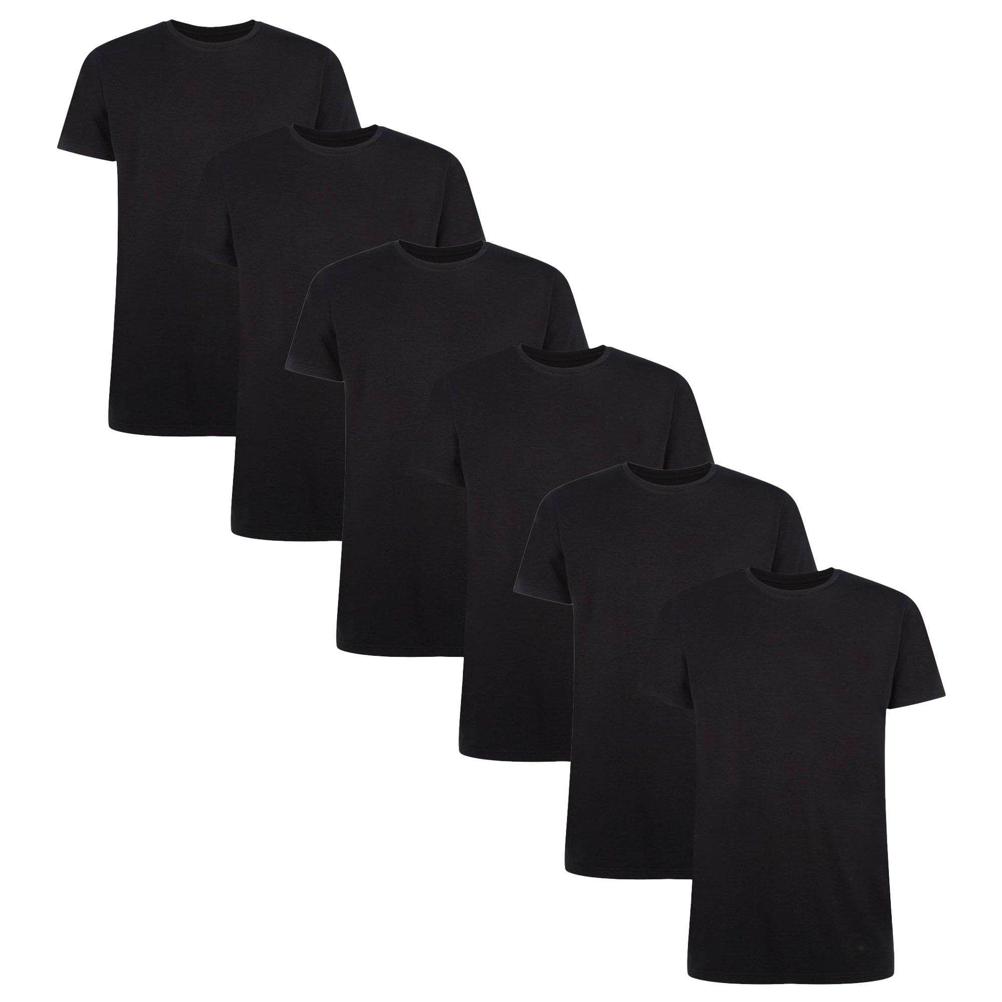 T-Shirt Herren T-Shirt 6er Pack Viskose RUBEN