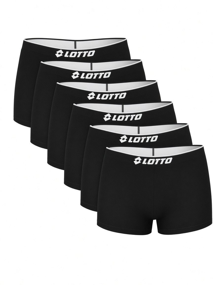 Lotto Boxershorts Herren Comfort Boxershorts 6er-Pack Basic (6 Stück)