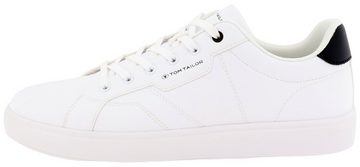 TOM TAILOR Sneaker, Kontrastbesatz an der Ferse, Freizeitschuh, Halbschuh, Schnürschuh