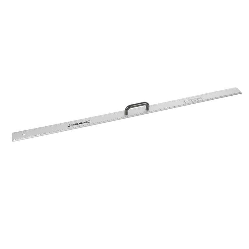 Silverline Lineal Aluminium Lineal mit Griff 120 cm