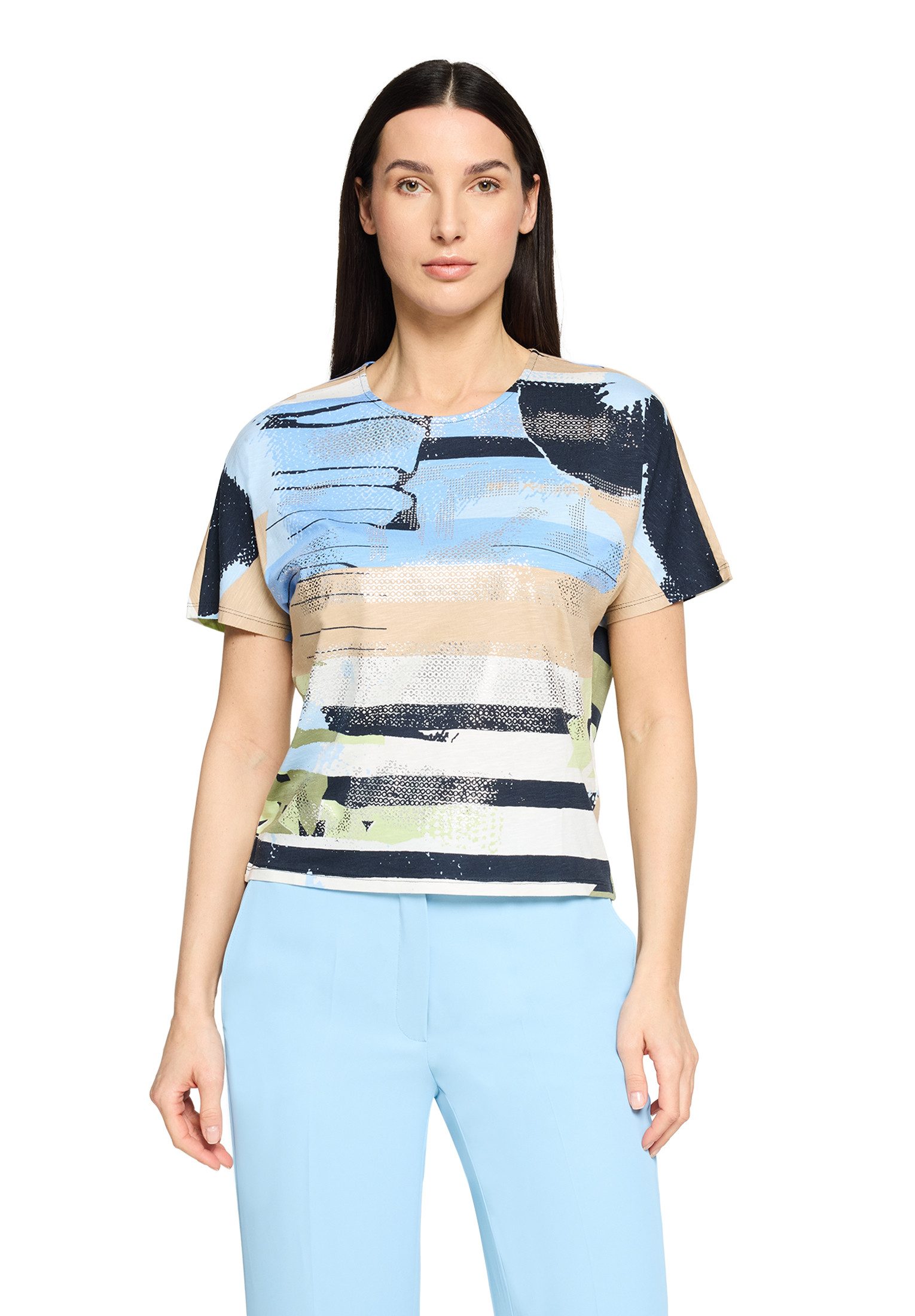 Kurzarmshirt Damen mit Aufdruck