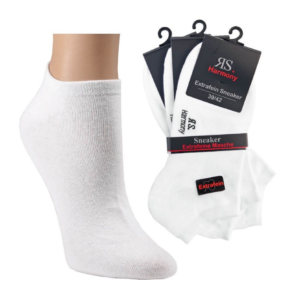 RS Harmony Socken 3 Paar RS. Harmony 15022 Sneaker weiß 35-38, 39-42