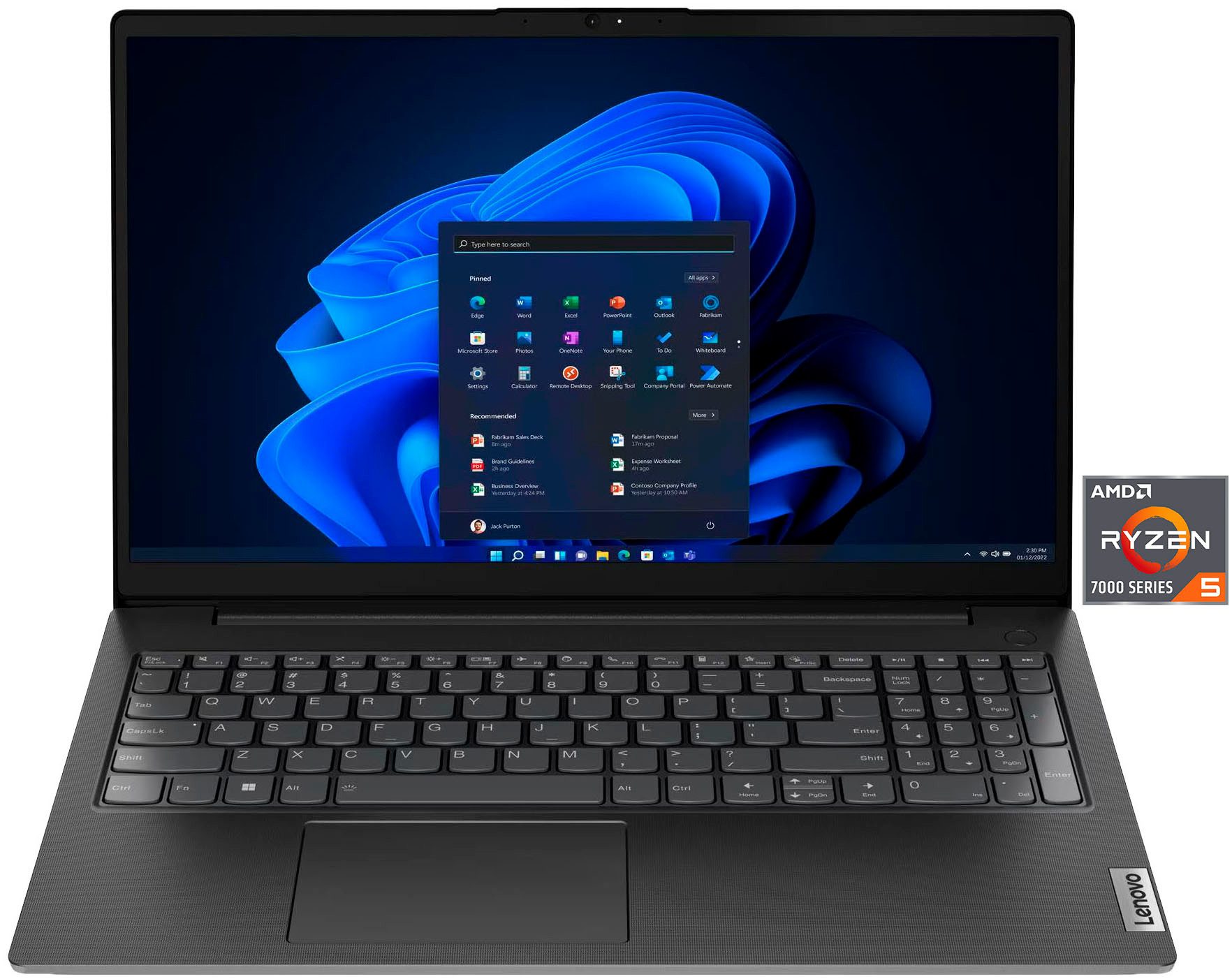 Lenovo V15 G4 ABP Notebook (39,62 cm/15,6 Zoll, AMD Ryzen 5 7430U, Radeon Graphics, 16 GB, 512 GB SSD)