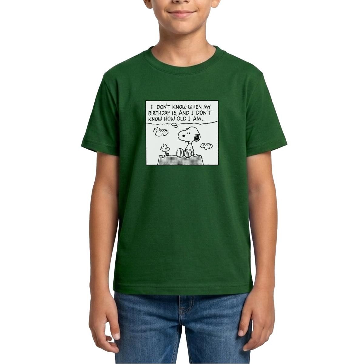 Spreadshirt T-Shirt Peanuts Design Geburtstag Mit Spruch Und Snoopy Teenager T-Shirt (1-tlg)
