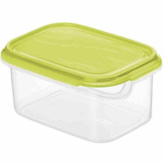 ROTHO Vorratsdose “Kühlschrank-Dose “Rondo” lime grün/transparent 0,75 l 16 x 12 x 7,5 cm”, Kunststoff