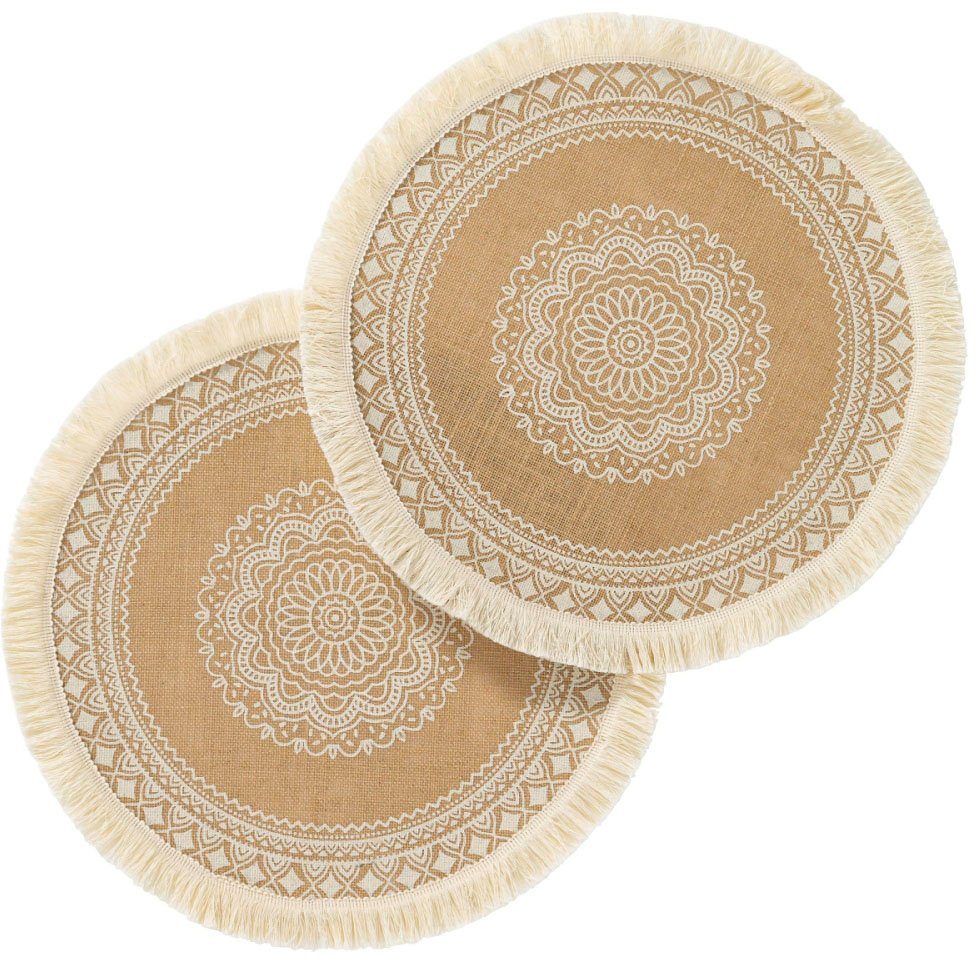 Platzset, TARIFA, Schneider, (Set, 4-St), Mandala Optik | Tischsets