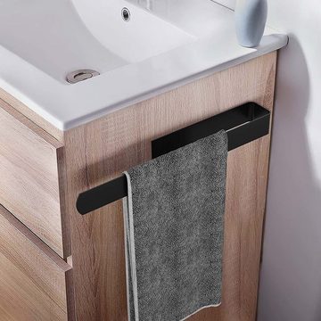 NUODWELL Handtuchhalter 2 Stück Handtuchhalter ohne Bohren zum Edelstahl und Selbstklebend