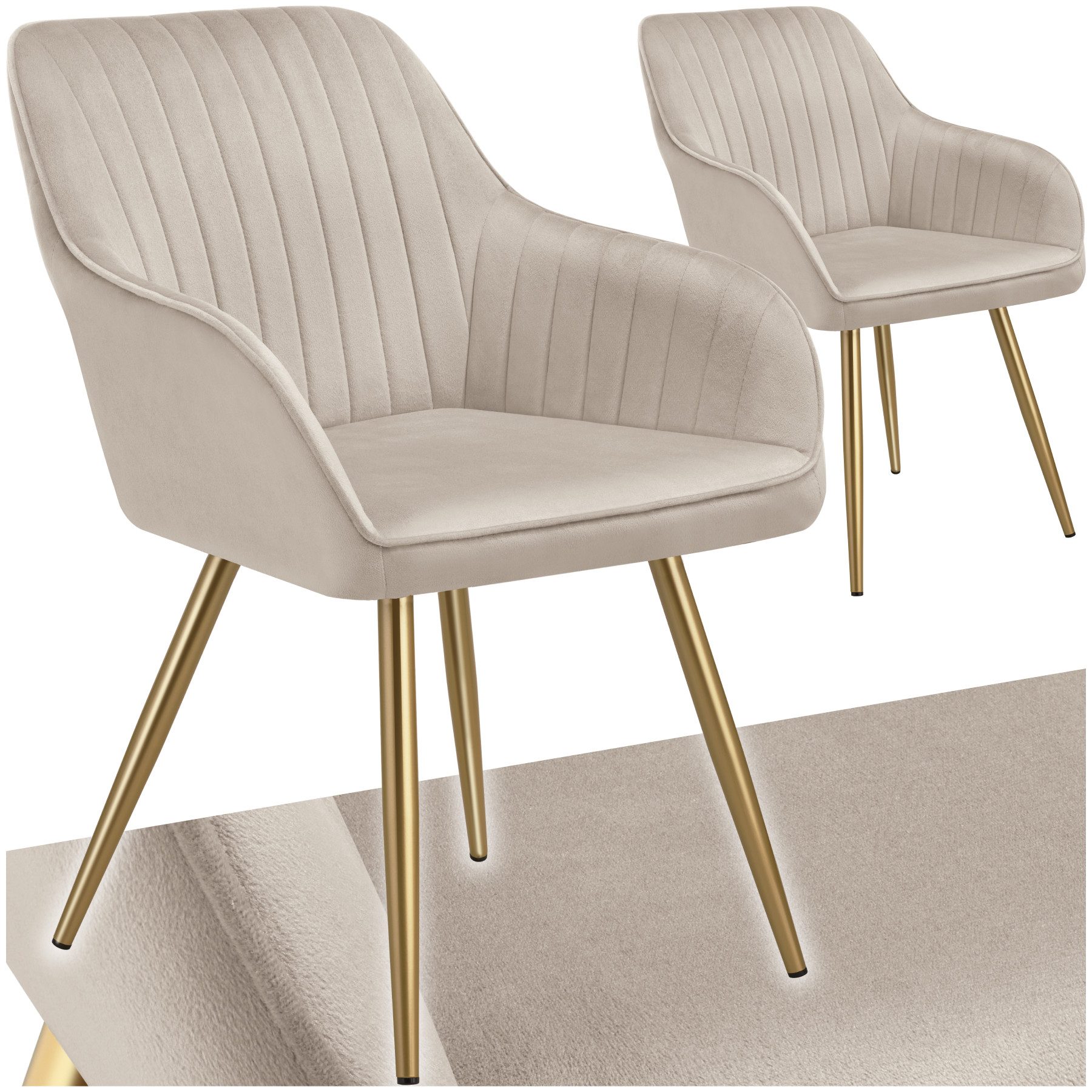 tectake Esszimmerstuhl Marilyn (Set, 2 St), günstig online kaufen