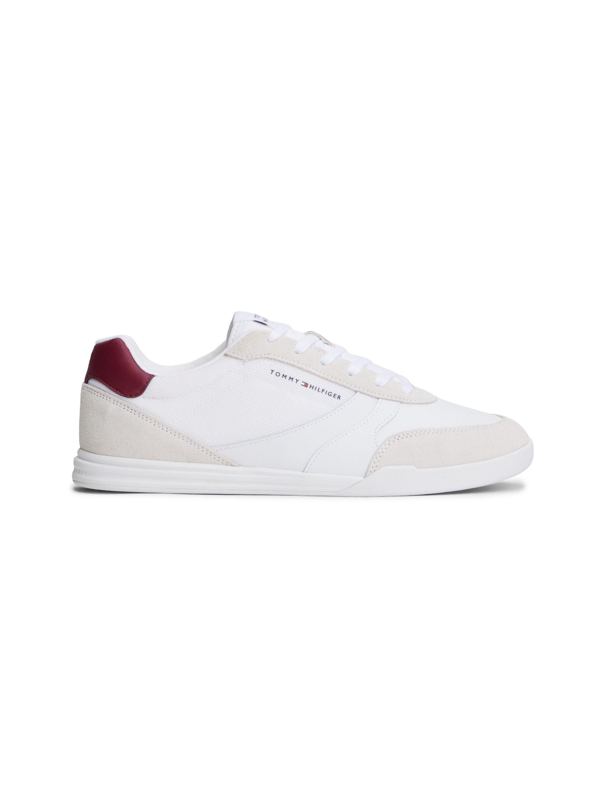 Tommy Hilfiger LOPRO CUP MIX Sneaker, Freizeitschuh, Halbschuh, Schnürschuh, Kontrastbesatz an der Ferse