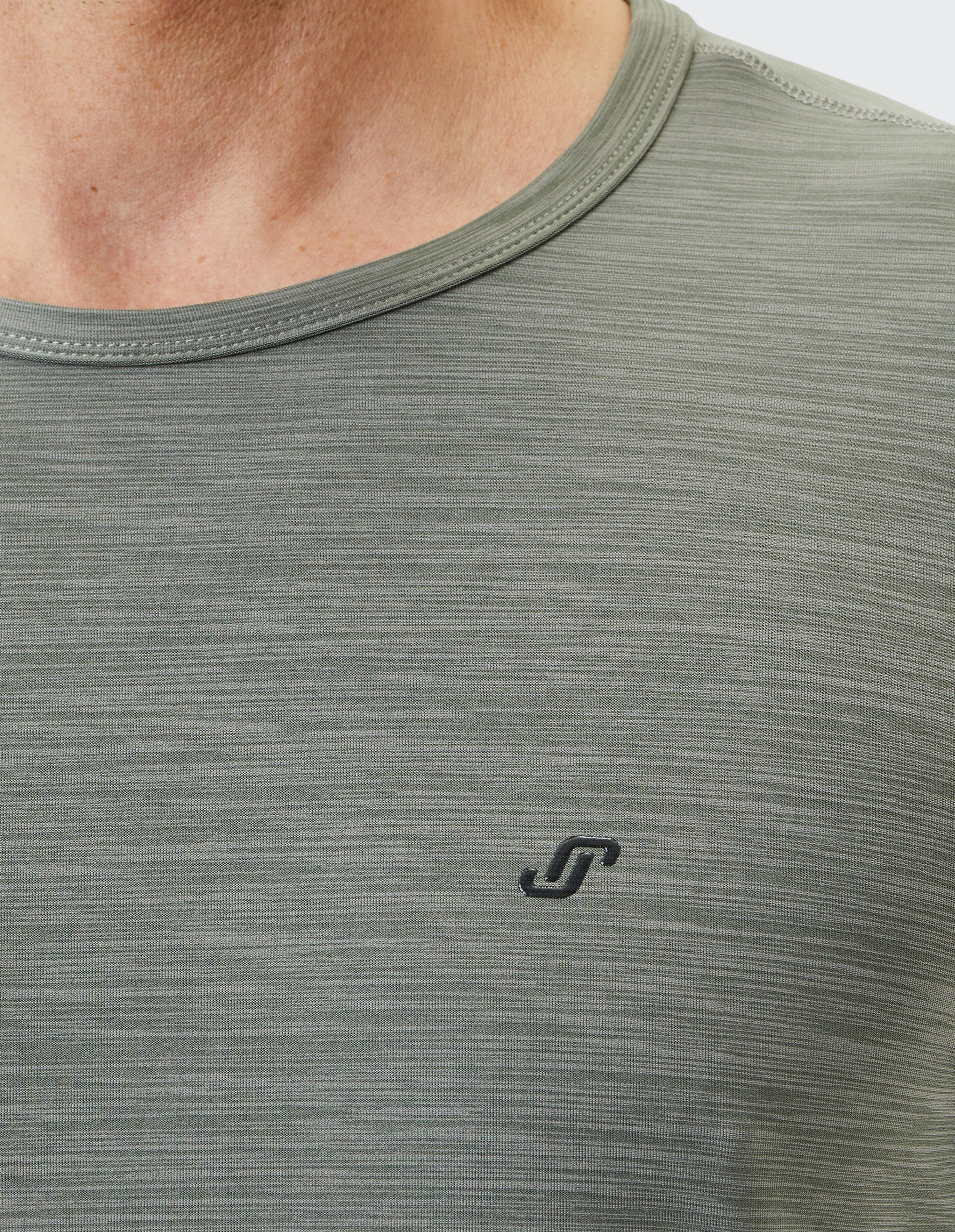 Joy Sportswear Funktionsshirt T-SHIRT VITUS melierte Optik, mit Markenlabel, pflegeleicht, Kurzarm