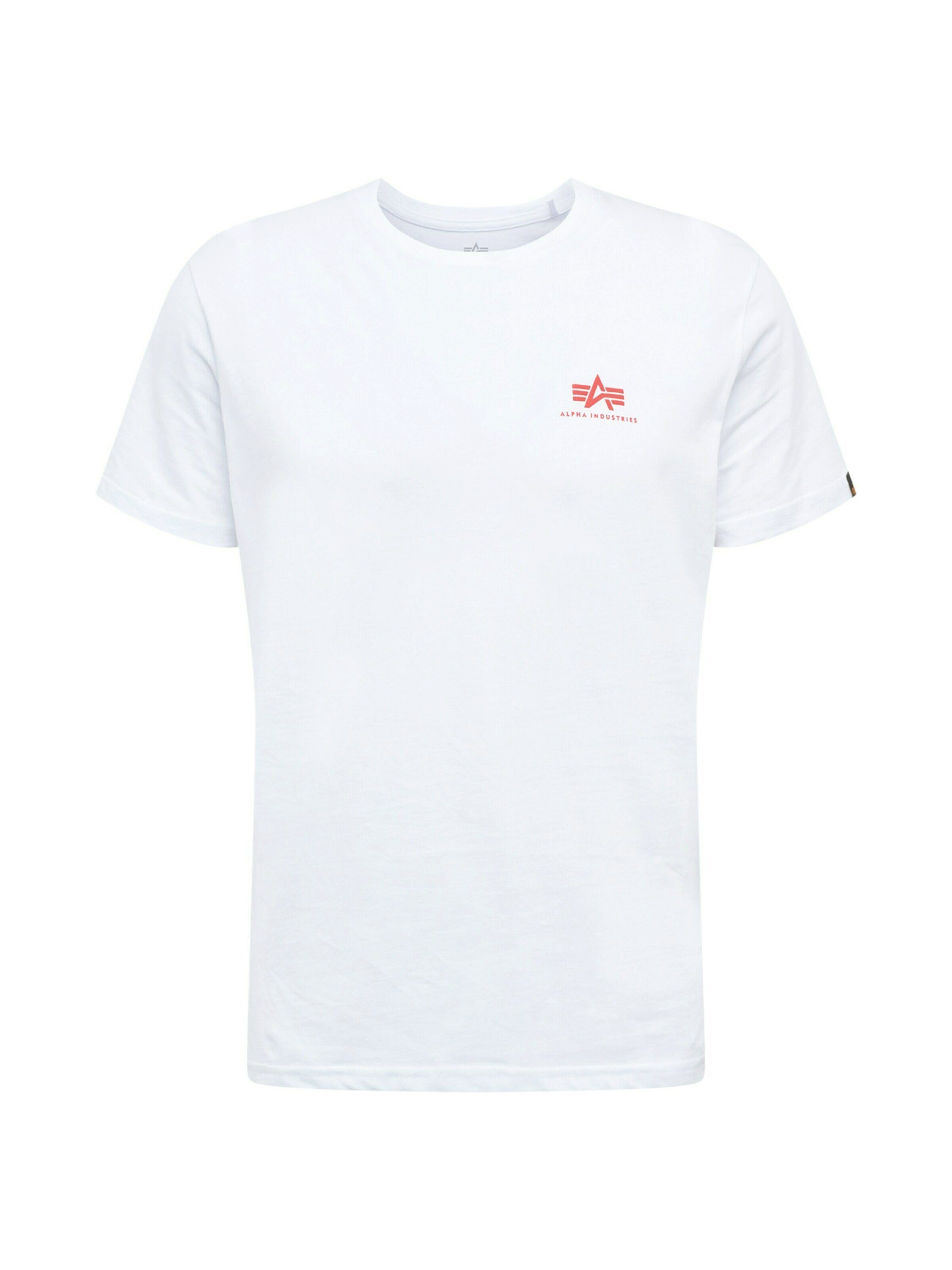 Alpha Industries T-Shirt (1-tlg) white/red