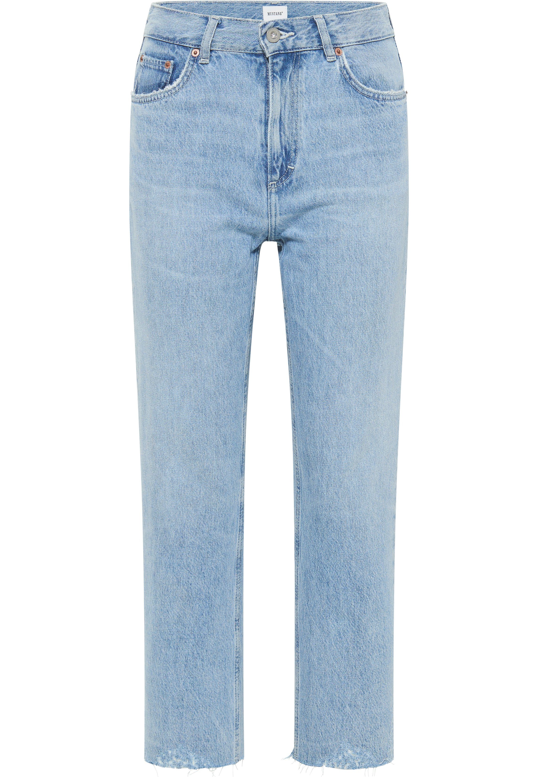 hellblau-5000312 Straight Style MUSTANG Straight-Jeans 7/8 Brooks