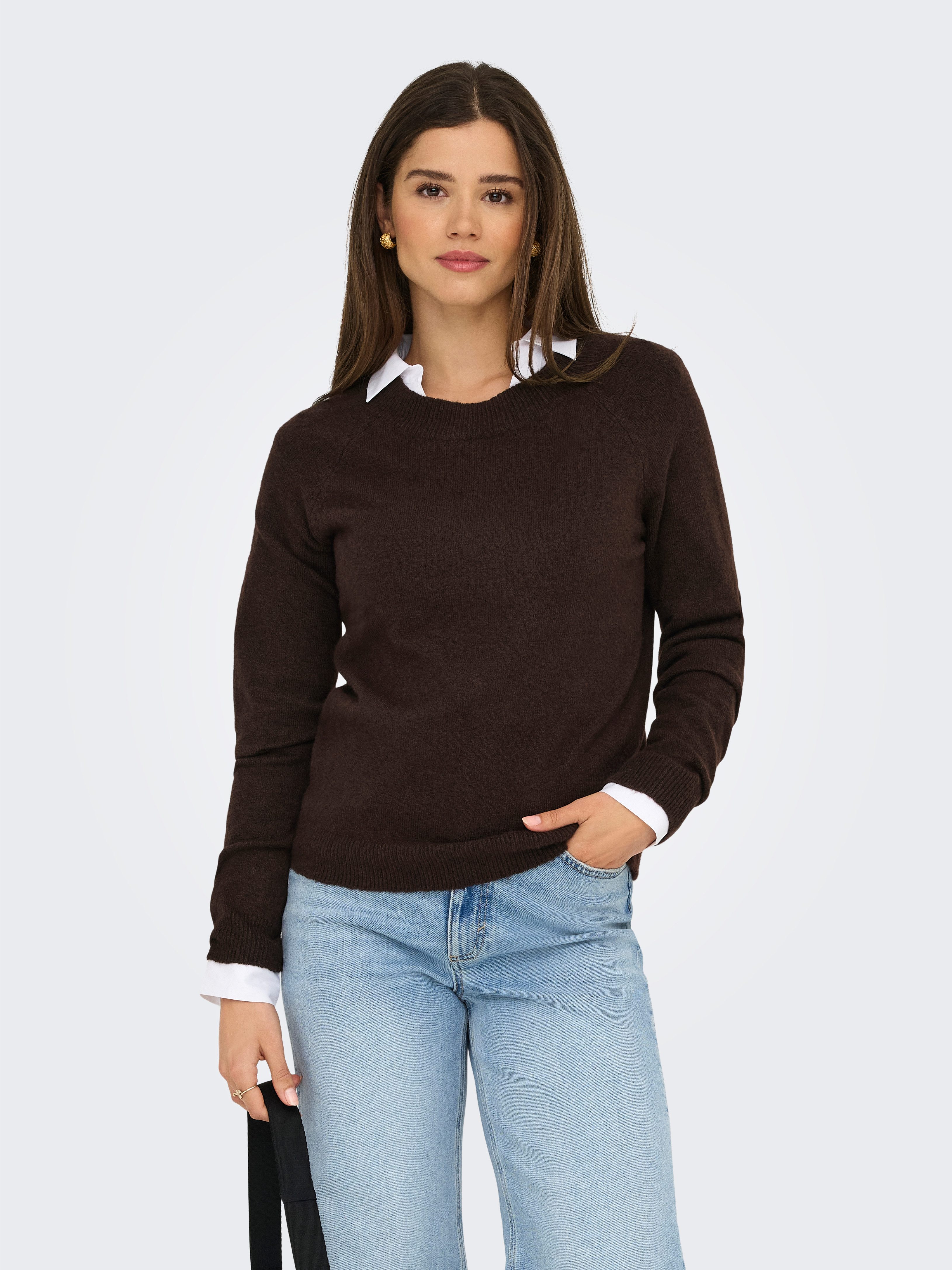 ONLY Rundhalspullover ONLRICA LIFE L/S PULLOVER günstig online kaufen