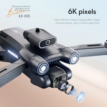 ZREE Drohne mit 6K Kamera WiFi FPV Drohne (6K Ultra HD, Hindernisvermeidung, One Key Start/Landen, für Anfänger Erwachsene Kinder, FPV Video faltbare Drone, 3D Flip, Headless Modus, Höhenhaltung)
