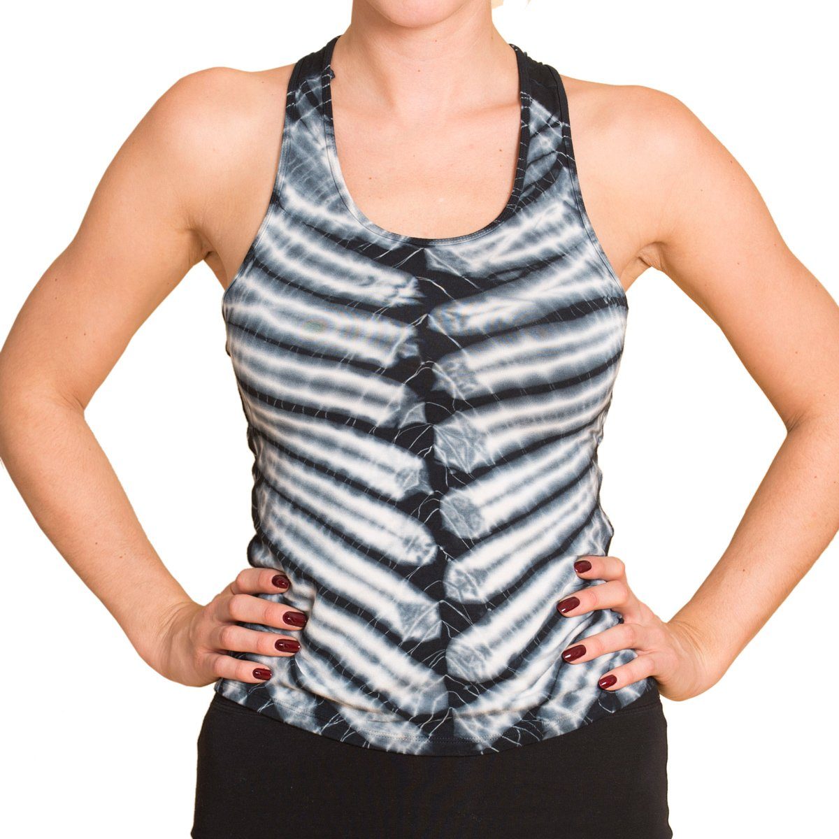 PANASIAM Crop-Top Batik Top Zebra
