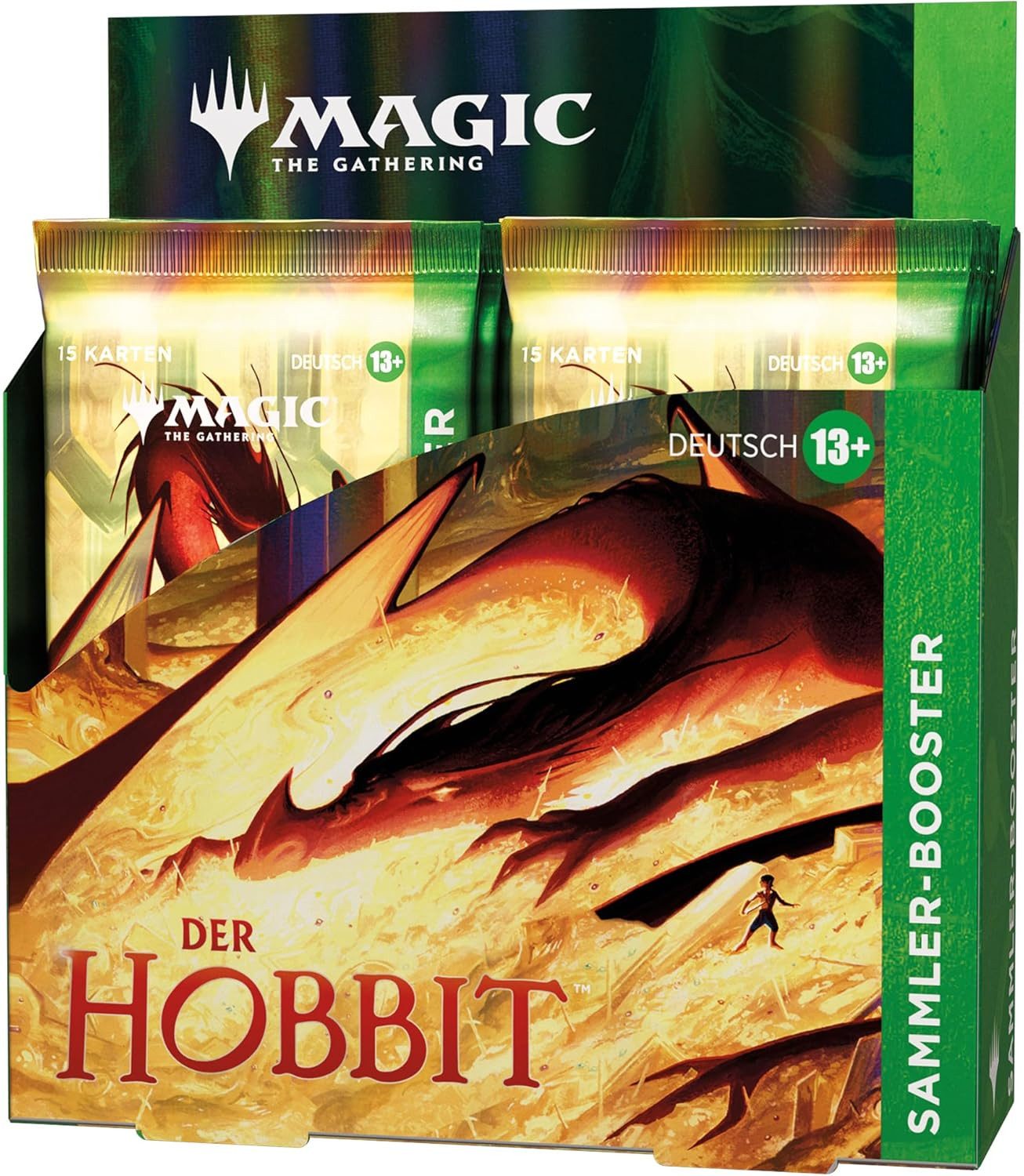 Magic the Gathering Sammelkarte Magic: The Gathering Der Hobbit Sammler-Booster Display Deutsch, Enthält 12 Booster Packs