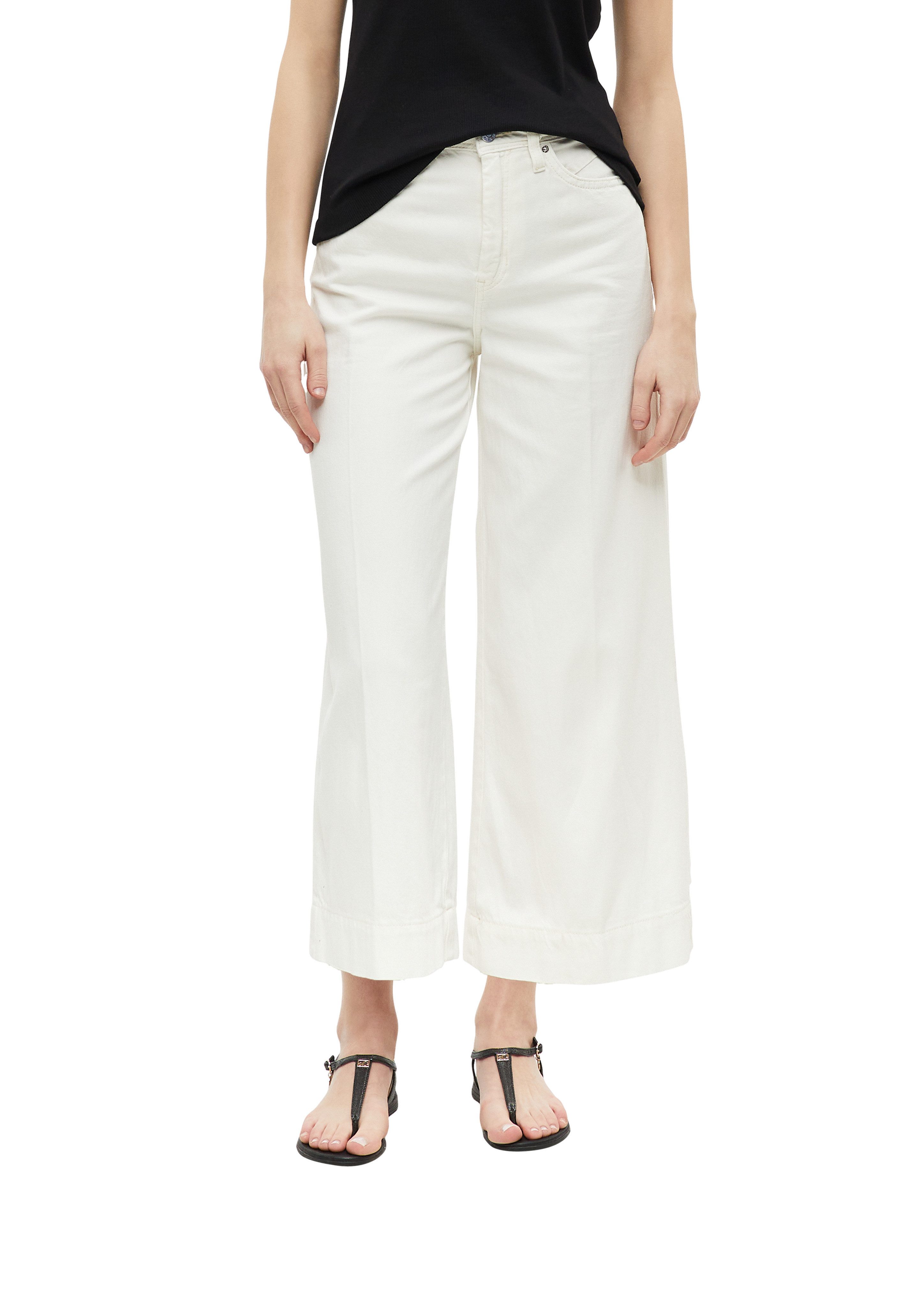 s.Oliver Weite Jeans mit weitem Bein und Bundfalte