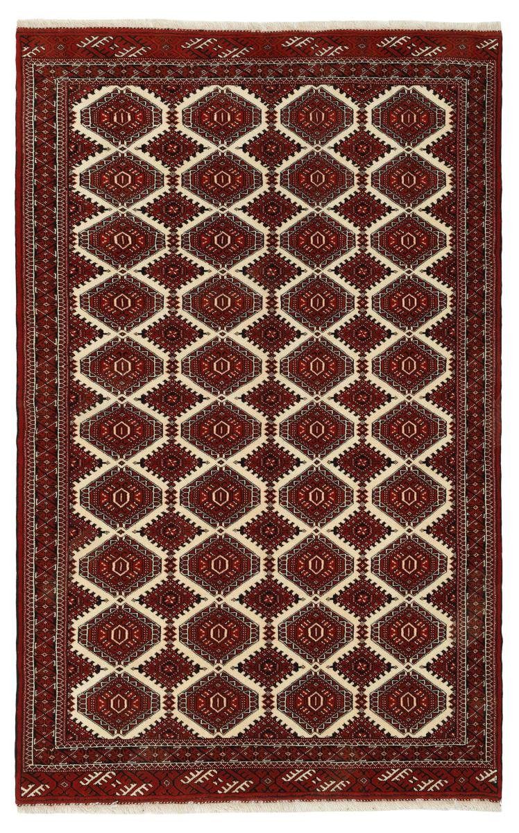 Orientteppich Turkaman 156x251 Handgeknüpfter Orientteppich / Perserteppich, Nain Trading, rechteckig, Höhe: 6 mm
