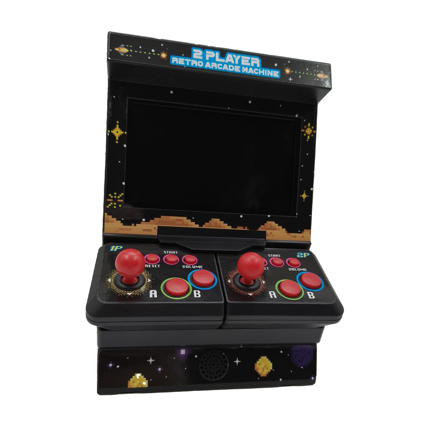 Mad Monkey Mini Arcade Machine mit Dual-Controller - inkl. 300x 8-Bit Spielen