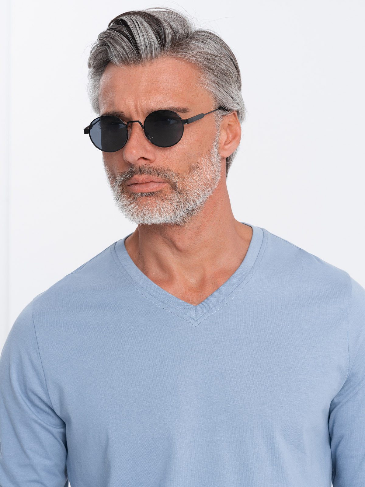 OMBRE Longsleeve Longsleeve für Herren mit V-Ausschnitt. günstig online kaufen