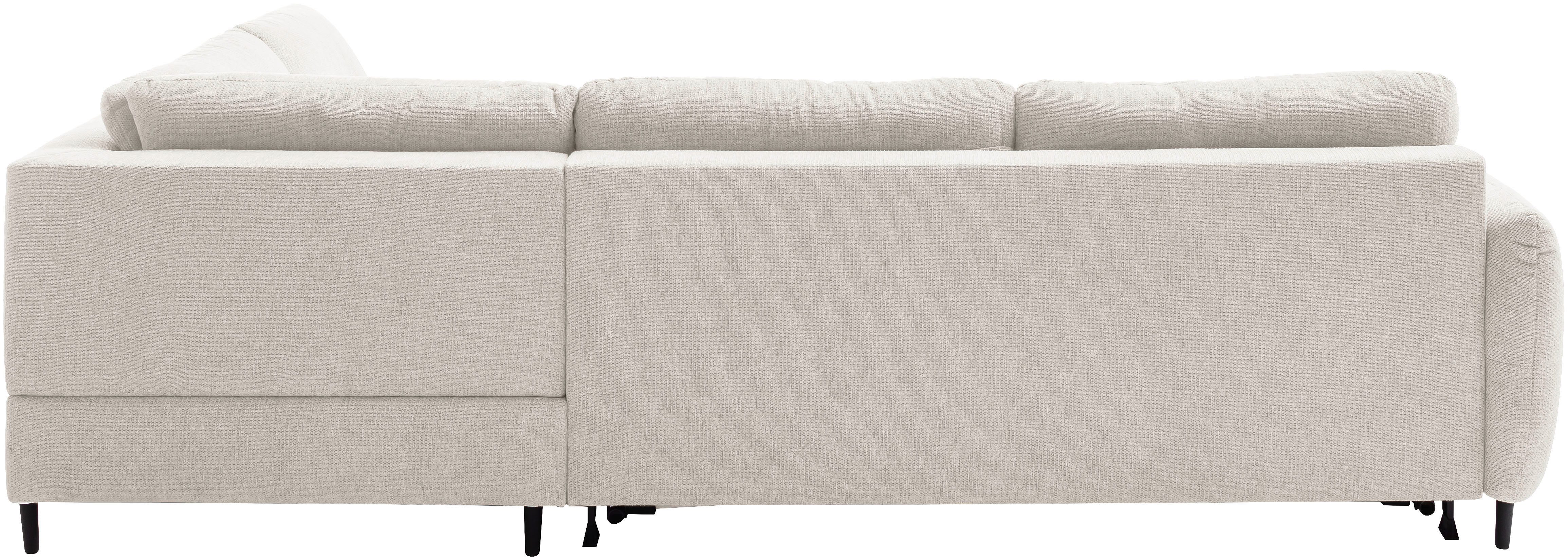 Home affaire Ecksofa Clevina, L-Form mit Kaltschaummatratze, Längsschläfer mit echter Dauerschläferfunktion & flexibel stellbar