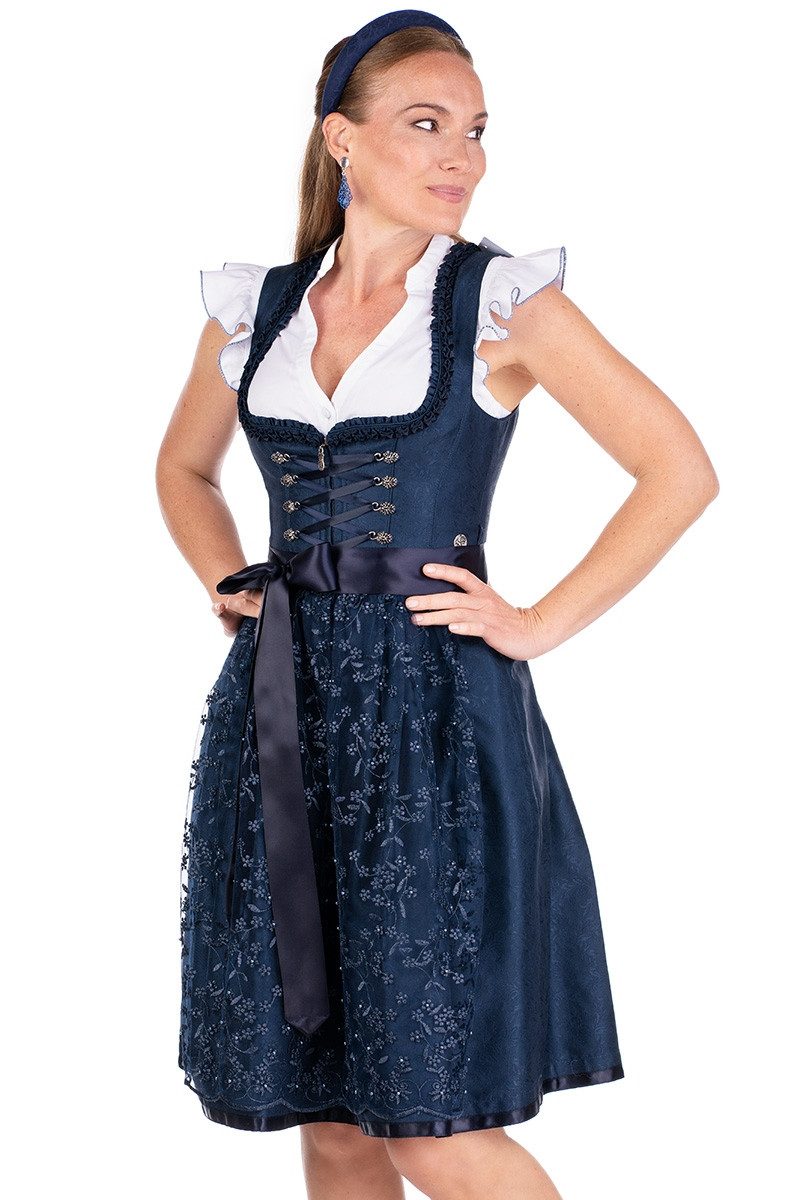 MarJo Dirndl Midi Dirndl 2tlg. - BIBERTAL - navy günstig online kaufen