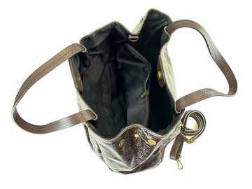 COLLEZIONE ALESSANDRO Schultertasche Vernice, große Ledertasche, leicht schimmernd