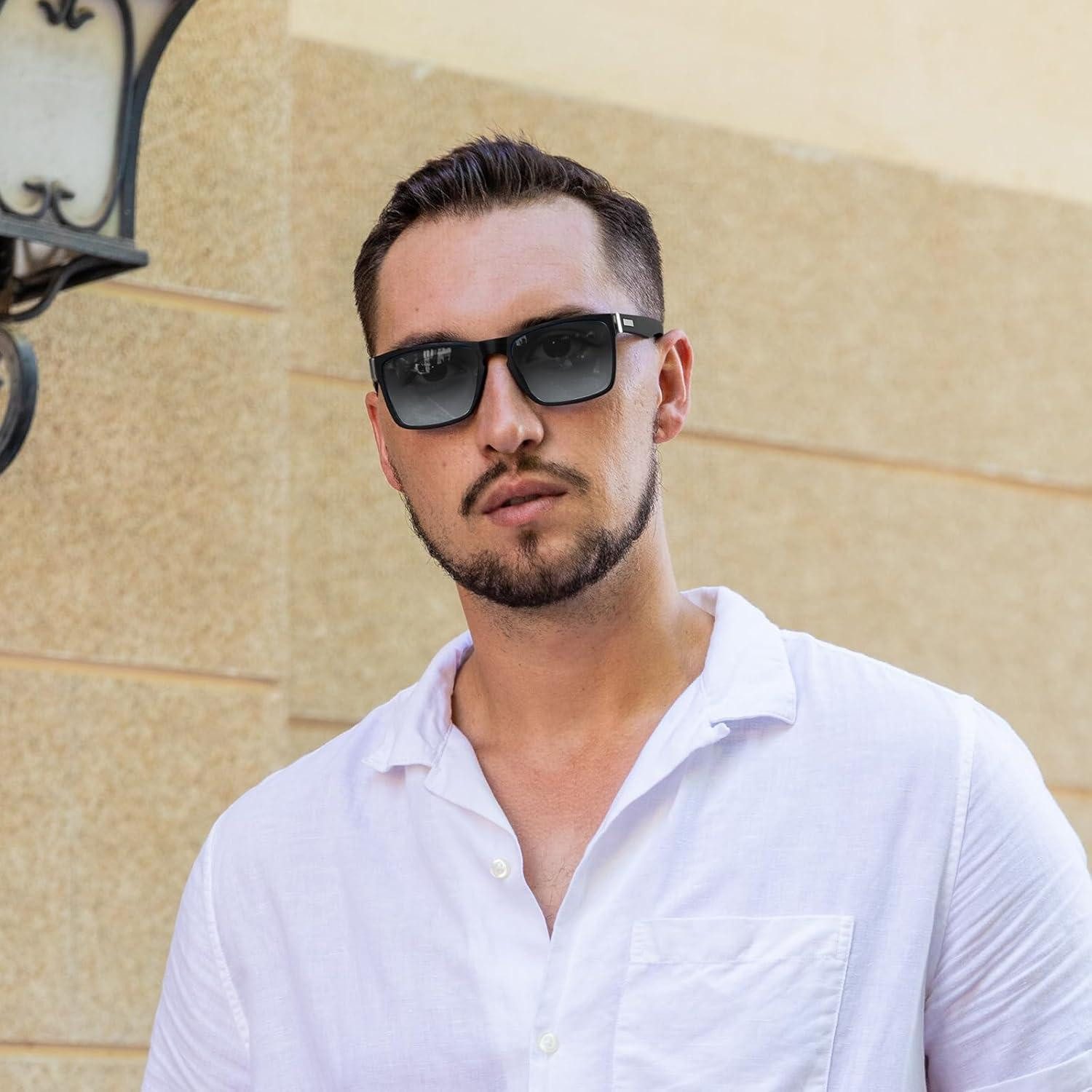 LuxusKollektion Sonnenbrille Sonnenbrille Herren Polarisiert UV400 Polbrille Autofahren Space Grau