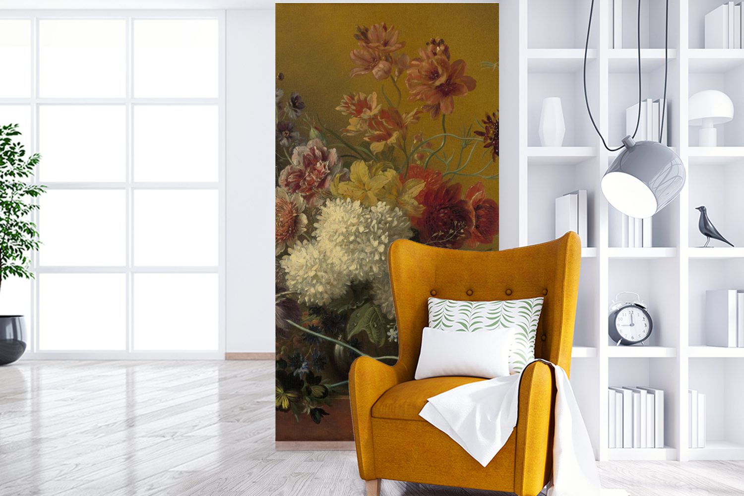 - Schlafzimmer Van Wohnzimmer Matt, Küche, von G.J.J St), für Fototapete Vliestapete Blumen Stilleben bedruckt, mit Os, Gemälde MuchoWow (2 Fototapete