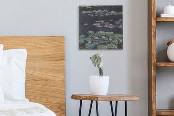 OneMillionCanvasses® Leinwandbild Weiße und gelbe Seerosen - Gemälde von Claude Monet, (1 St), Leinwand Bilder für Wohnzimmer Schlafzimmer