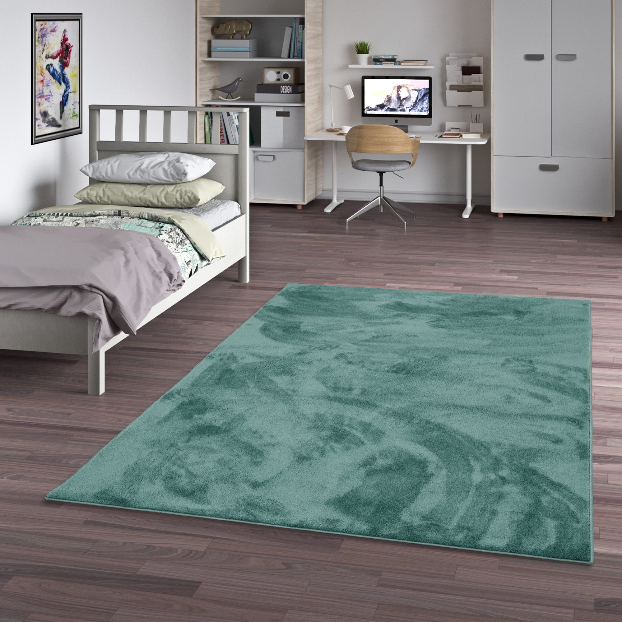 Pergamon Kinderteppich Hochflor Langflor Teppich Super Soft Melia Kids, Rechteckig, Höhe: 20 mm