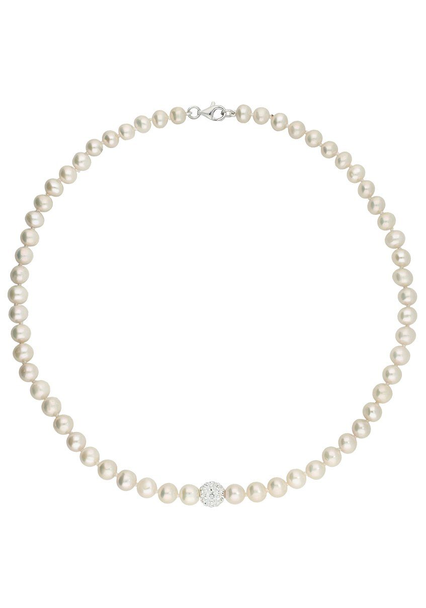 Perlenkette Schmuck Geschenk Silber 925 Halsschmuck Halskette