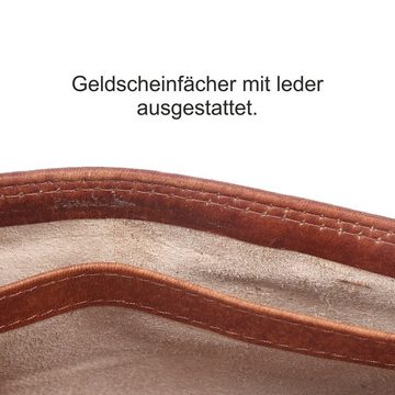 SHG Geldbörse Herren Leder Börse Portemonnaie, Brieftasche mit Münzfach und RFID Schutz