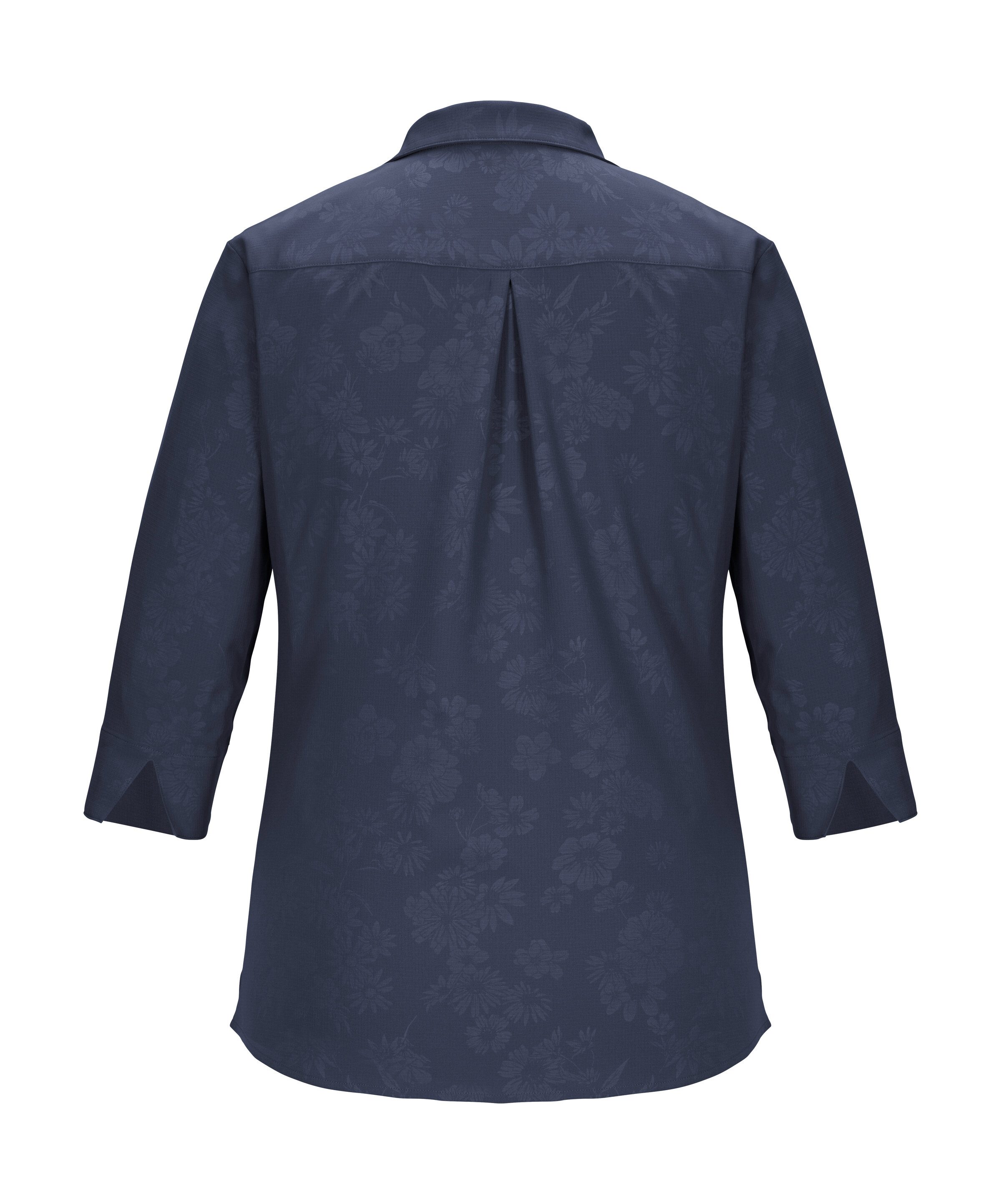 Killtec Funktionshemd KOS 62 WMN WVN SHRT Schnelltrocknende Bluse mit floralem Print und Rückenraffung