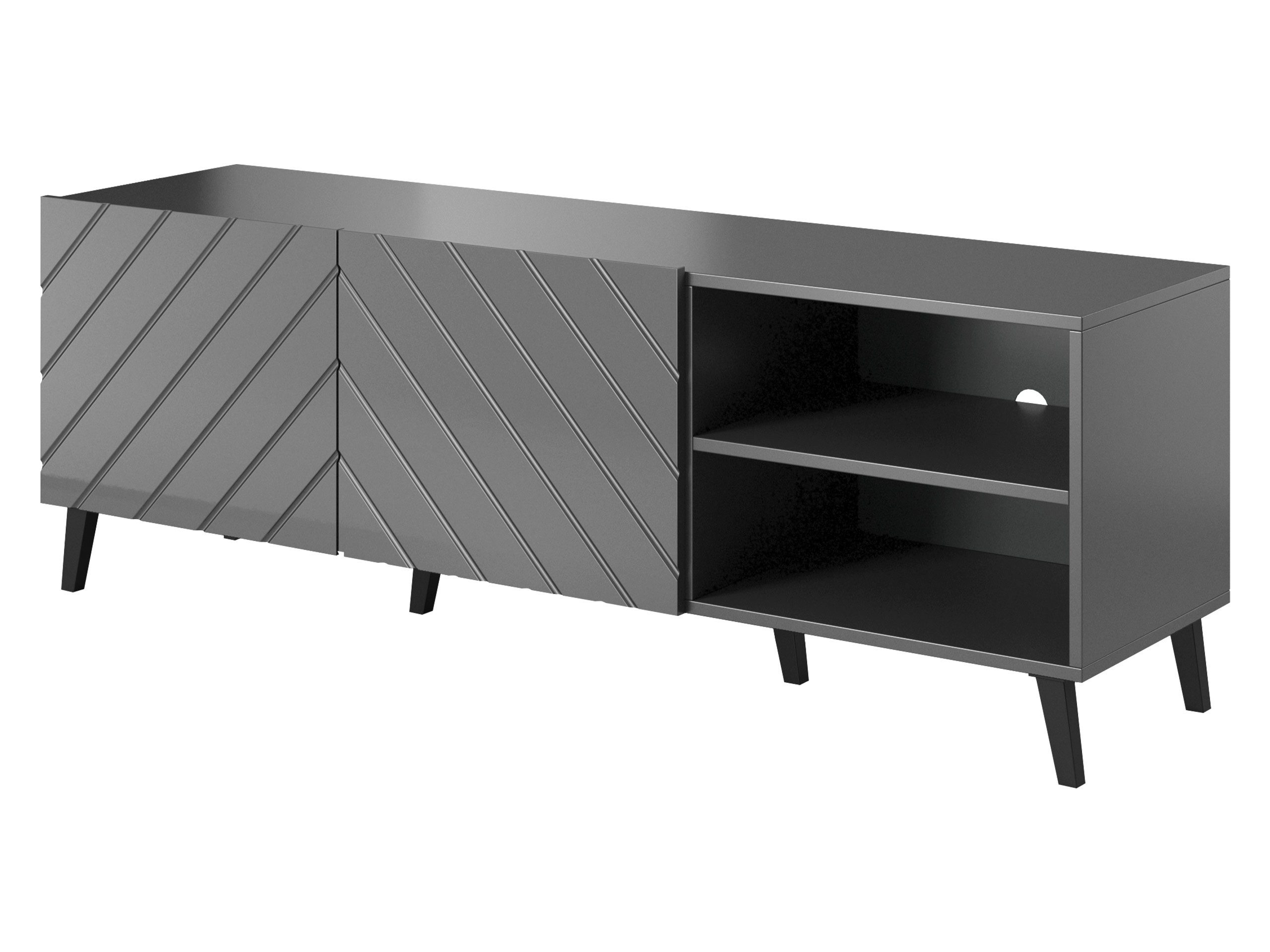 MIRJAN24 TV-Schrank Abeto 150 TV-Tisch mit 2 Türen, Wohnzimmer TV-Kommode