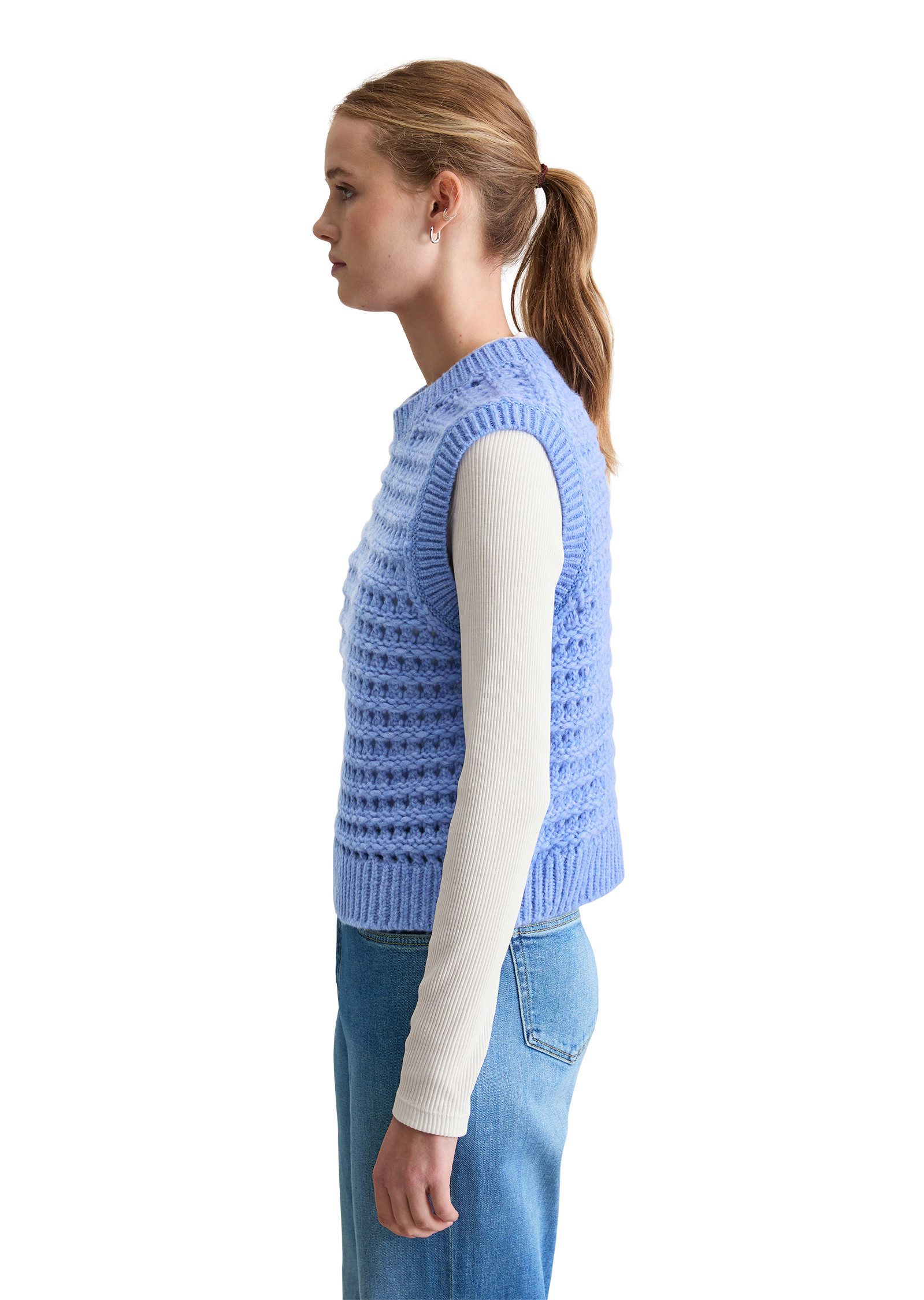 Marc O'Polo DENIM Strickpullover aus softem Schurwolle-Mix