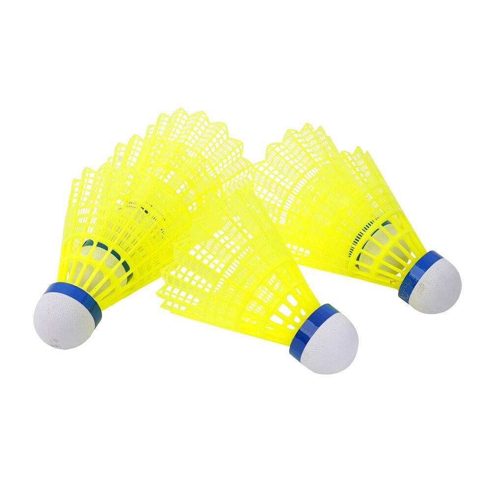 FlashOne, Verein Sport-Thieme Badminton-Bälle Badmintonball Blau, Ideal Neongelb, Mittel für und Schule