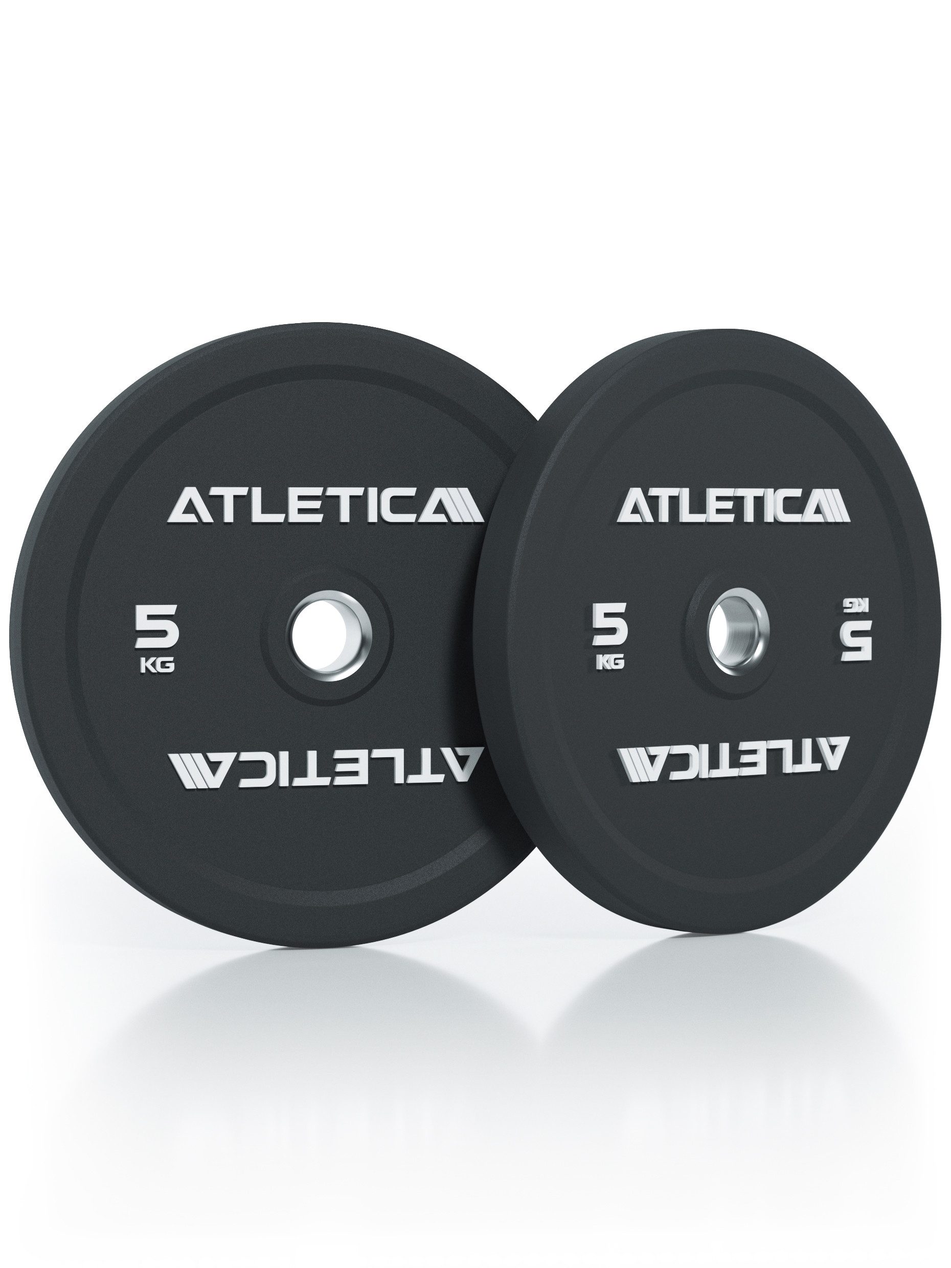 ATLETICA Hantelscheiben High Temp Bumper Plates, Paar, Hochwertiger Gummi, 10 kg