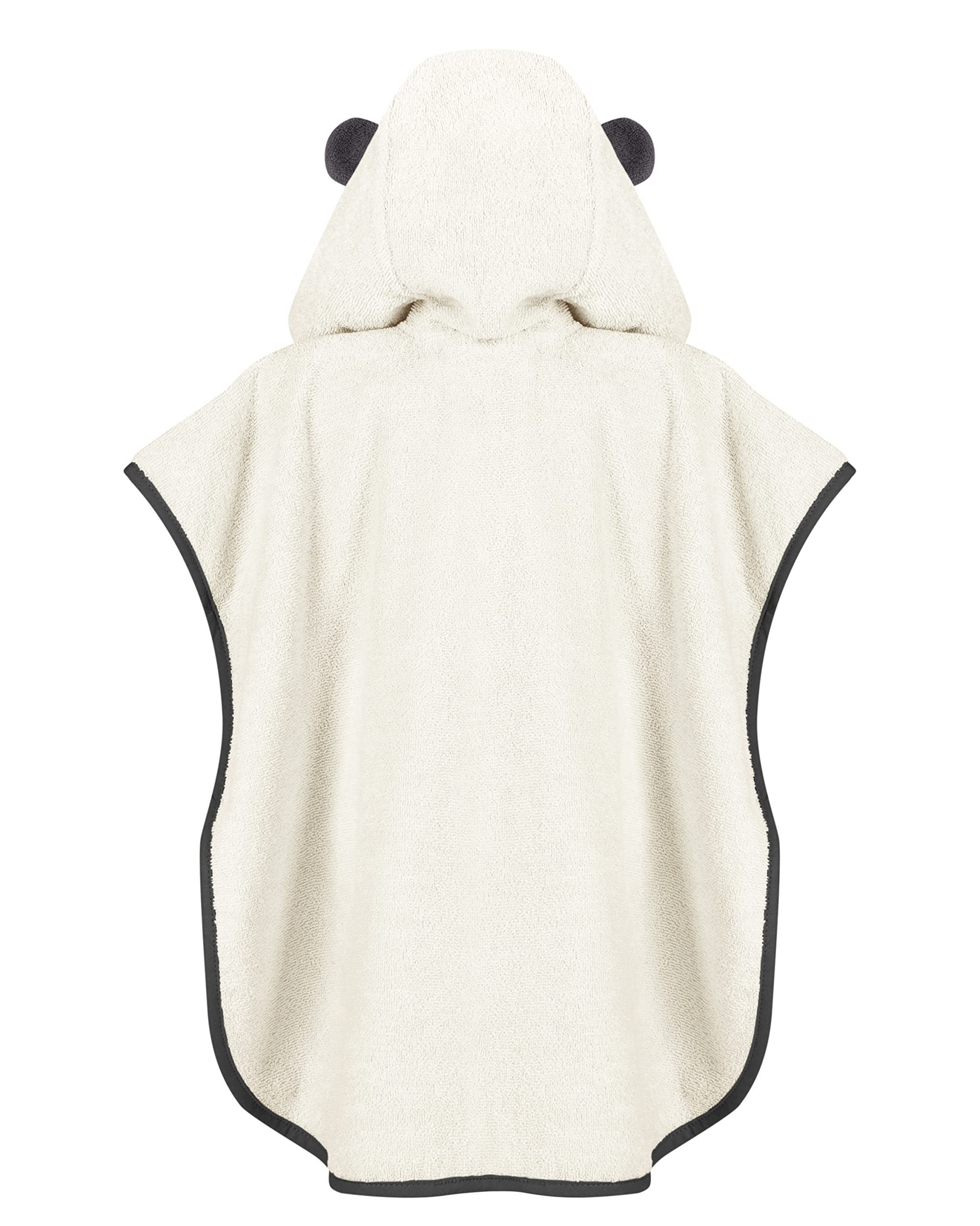 Laynenburg Badeponcho Kinder mit Kapuze - 100% Baumwolle - Strandponcho, Handtuch Poncho aus Frottee für Baby Jungen Mädchen