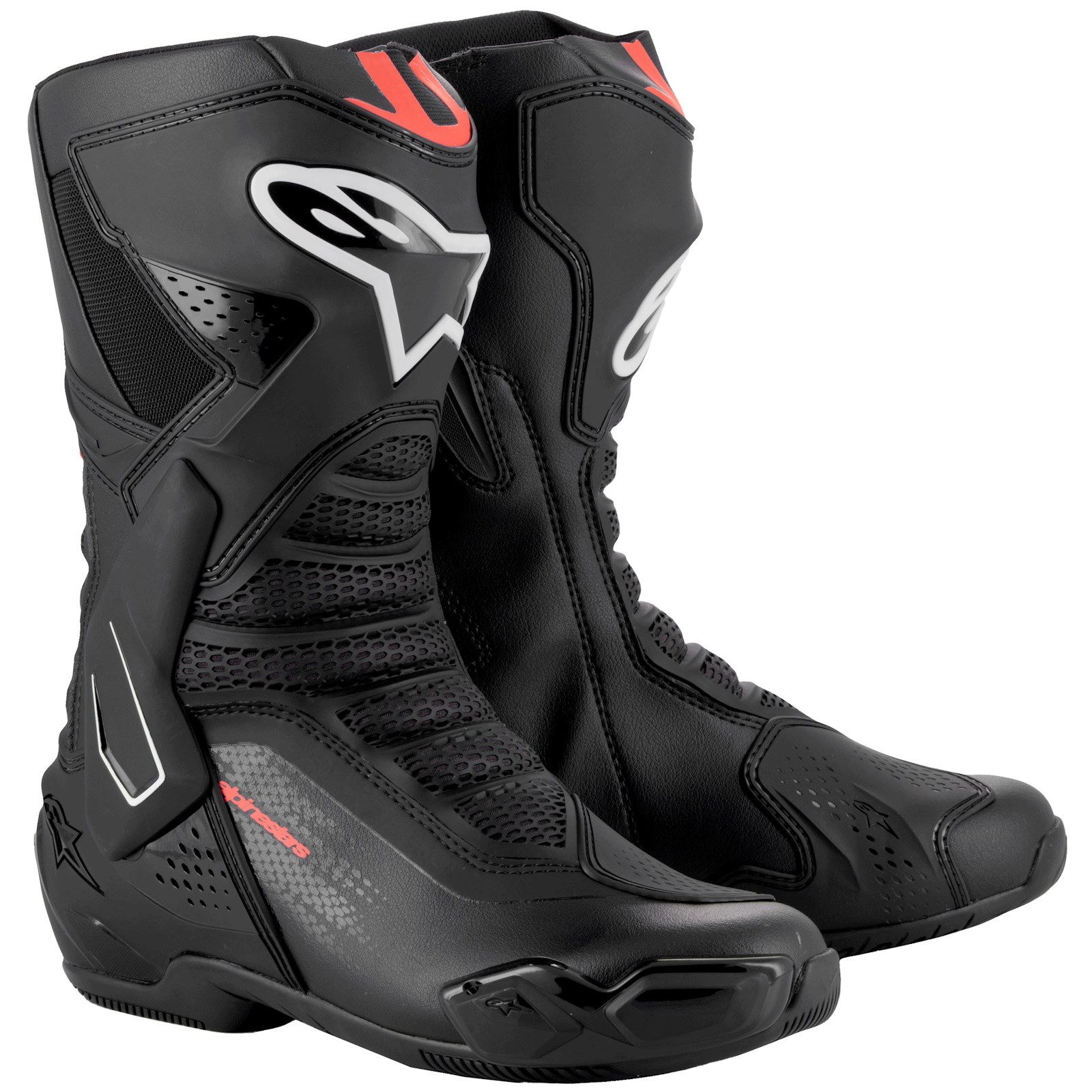 Alpinestars Alpinestars SMX-6 V3 Motorradstiefel Schwarz / Rot-Fluo Motorra günstig online kaufen