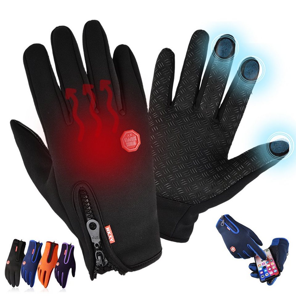 BTTO Hsch. Fleecehandschuhe Handschuhe Damen Herren Winter,Skihandschuhe,Touchscreen  Handschuhe für Skifahren,Outdoor Sport