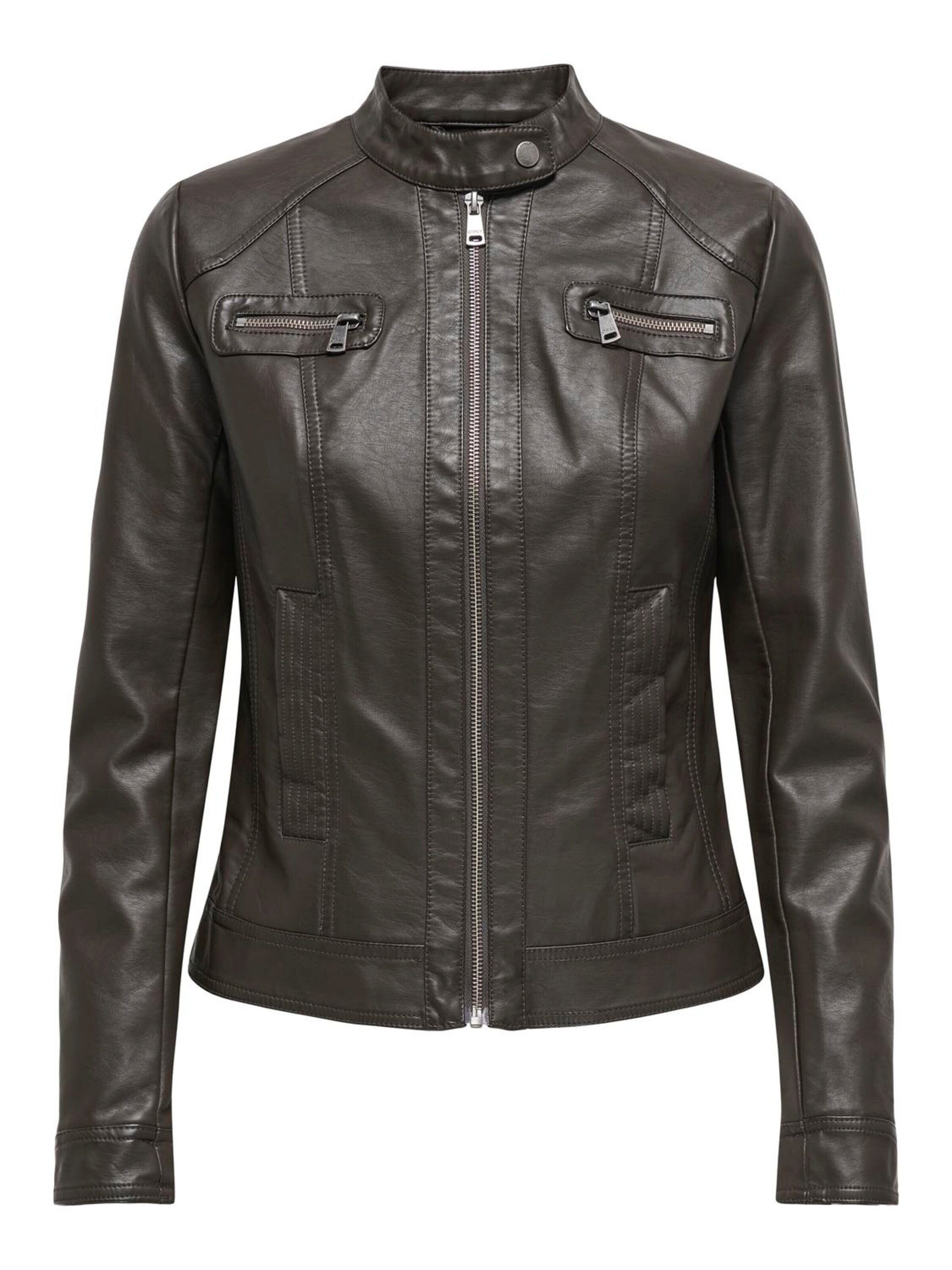 Only Bandit Schwarze Lederjacke Damen Only ONLY Lederjacke Bandit