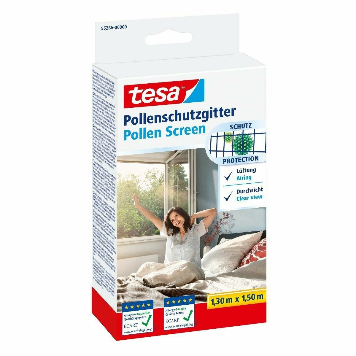 tesa Pollenschutzgitter TESA ANTIOALLERGISCHES MOSKITIER SCHWARZ