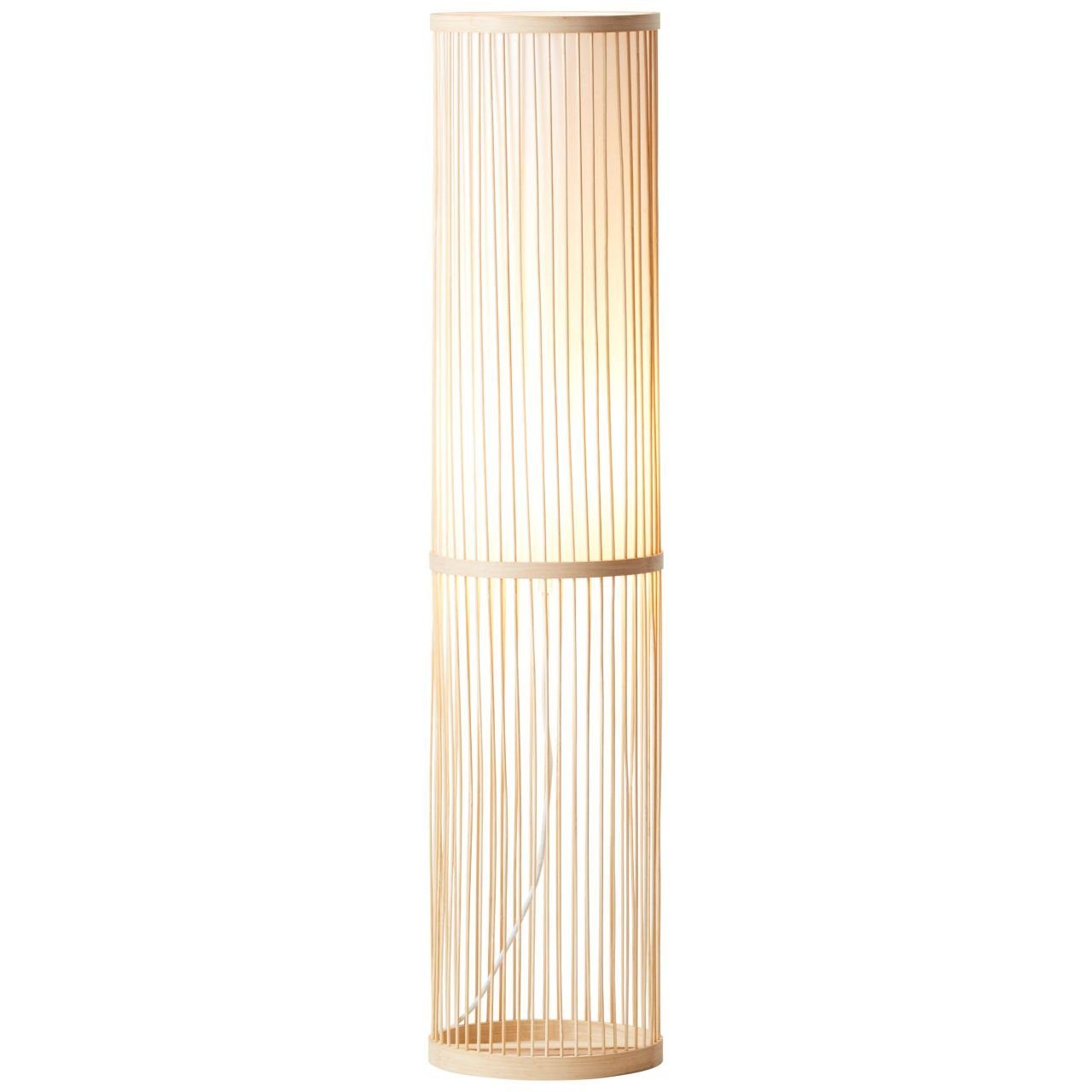 1x E27, Brilliant Lampe natur/weiß Standleuchte A60, 1flg Nori, geeignet Stehlampe 40W, f Nori