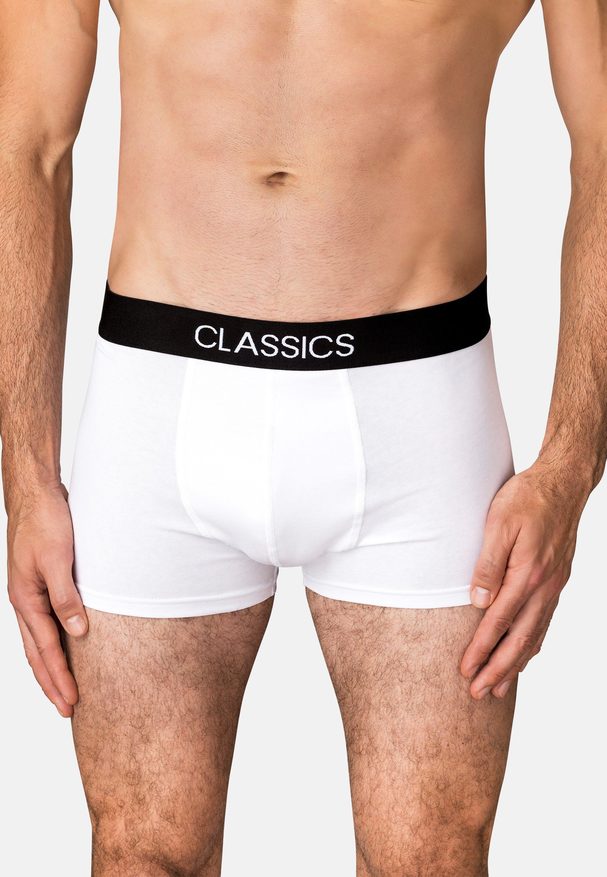 Classics Boxershorts (6-St) aus atmungsaktivem Stoff weiß